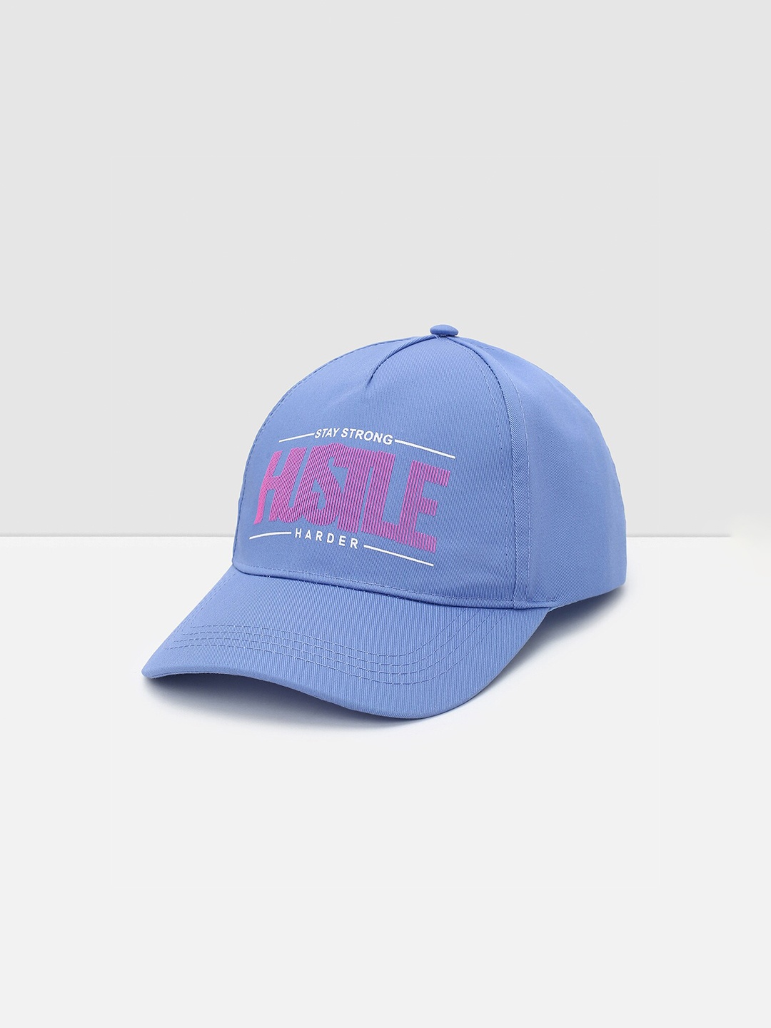 

max Women Printed Pure Cotton Baseball Cap, Blue