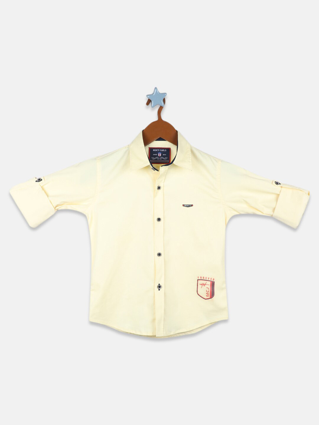 

Monte Carlo Boys Casual Cotton Shirt, Yellow