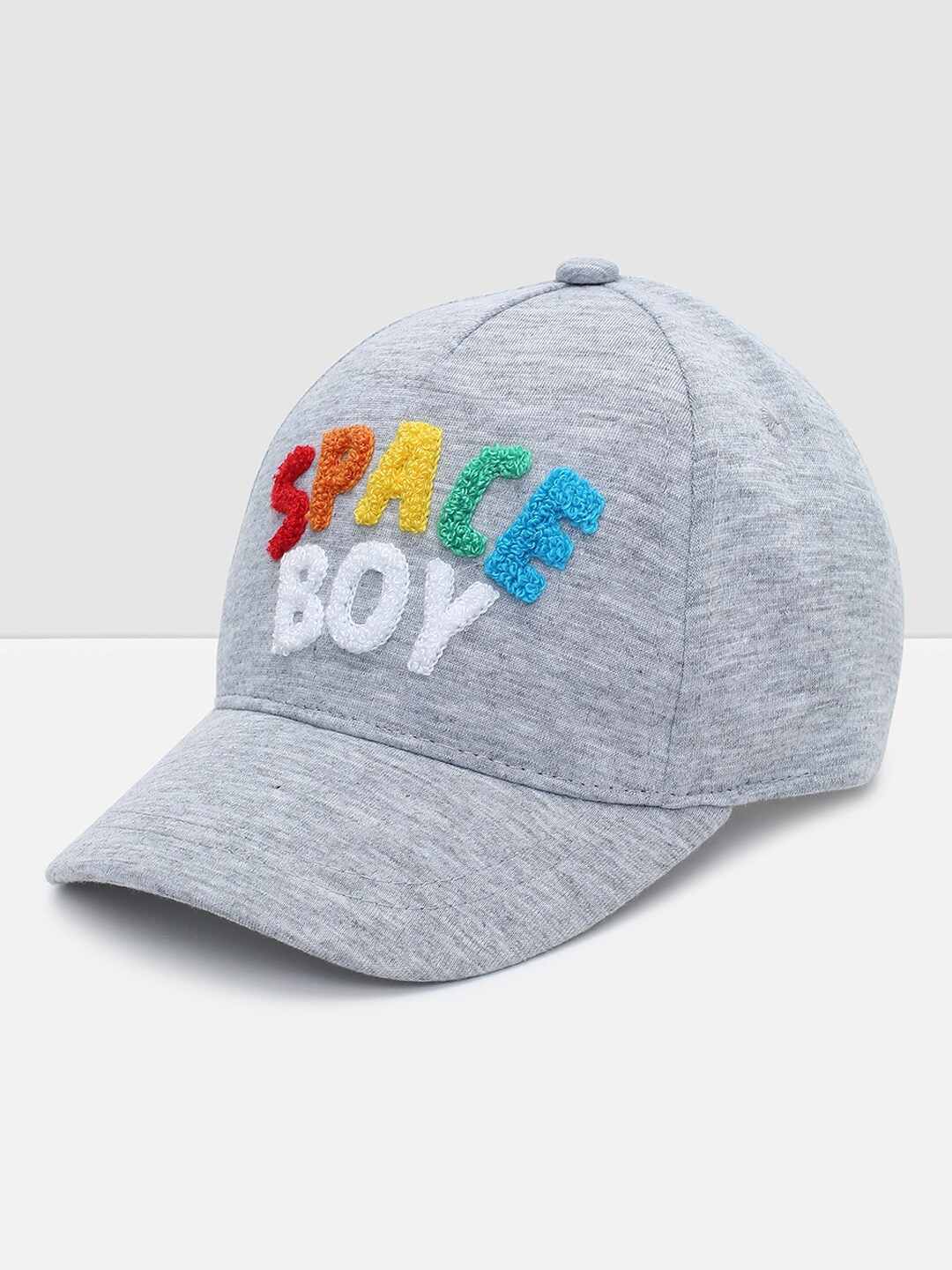 

max Boys Embroidered Baseball Cap, Grey