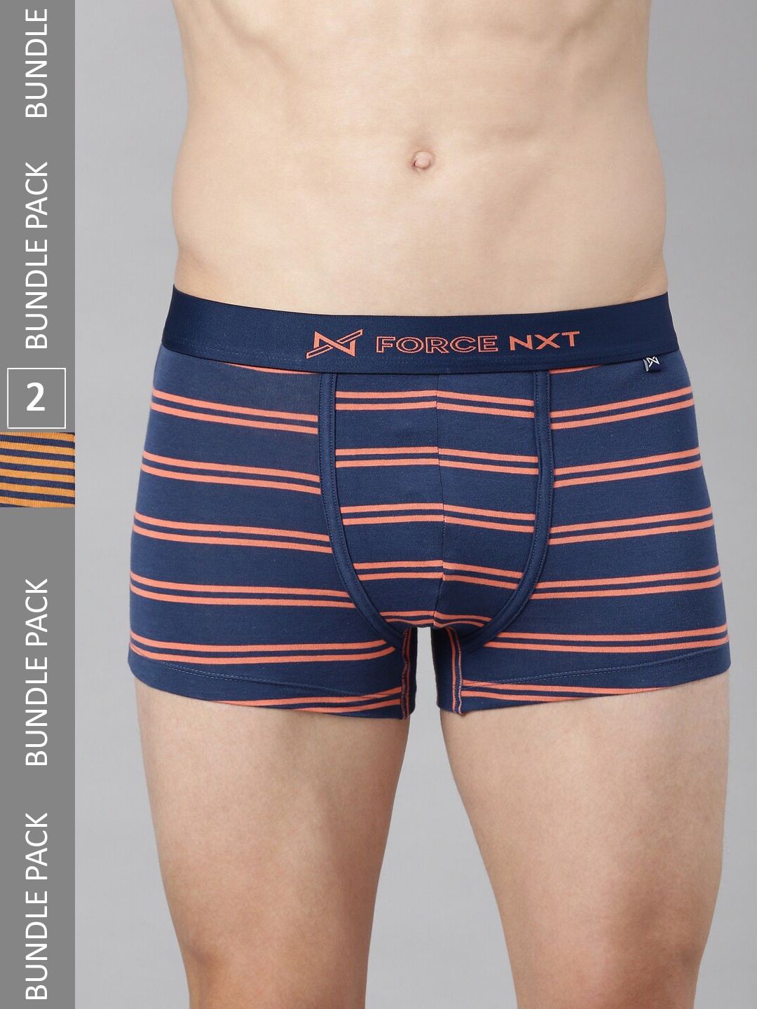 

Force NXT Men Pack Of 2 Assorted Cotton Trunks