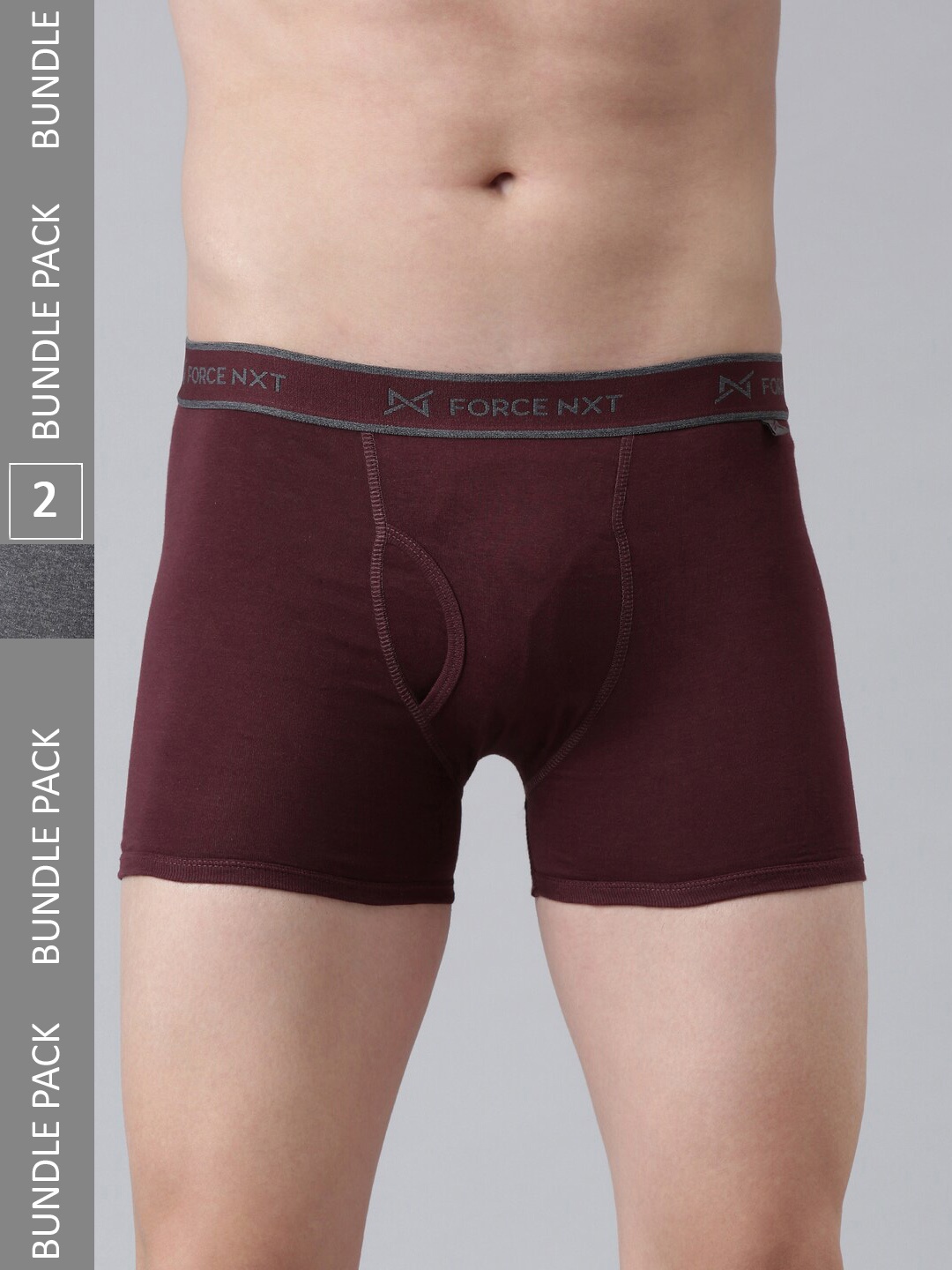 

Force NXT Men Pack Of 2 Assorted Cotton Trunks With ULTRA FRESH Technology