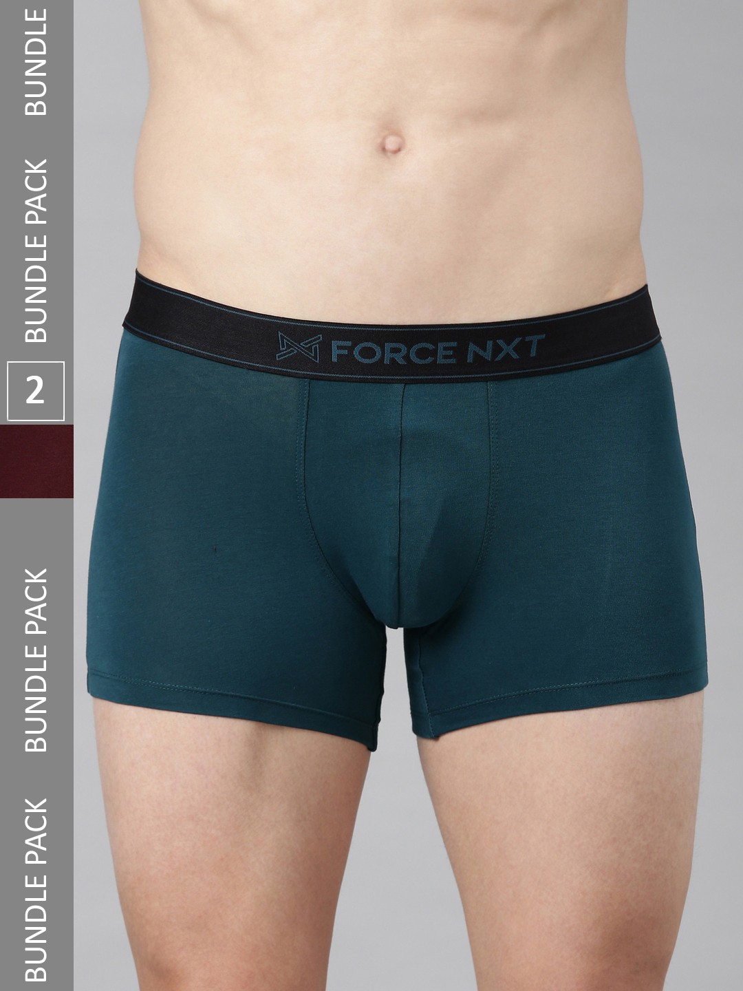 

Force NXT Men Pack Of 2 Assorted Cotton Trunks With ULTRA FRESH Technology