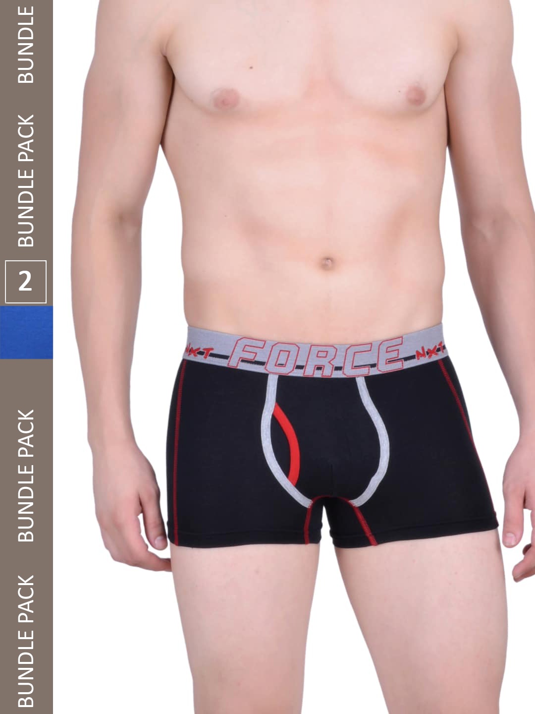 

Force NXT Men Pack of 2 Assorted Cotton Trunks With ULTRA FRESH Technology