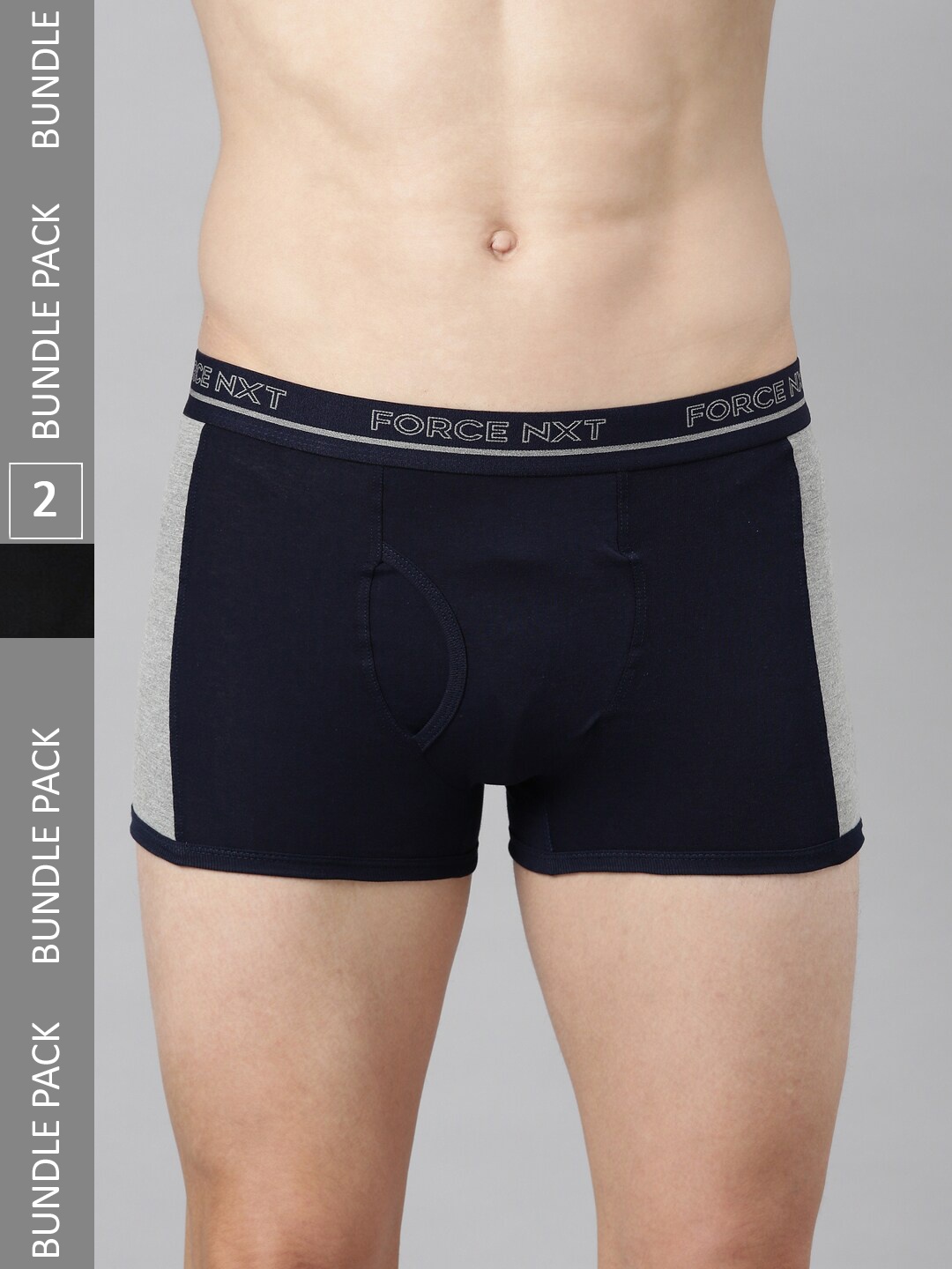 

Force NXT Men Pack Of 2 Assorted Cotton Trunks MNFF-132-R3-BLACK-NAVY-PO2