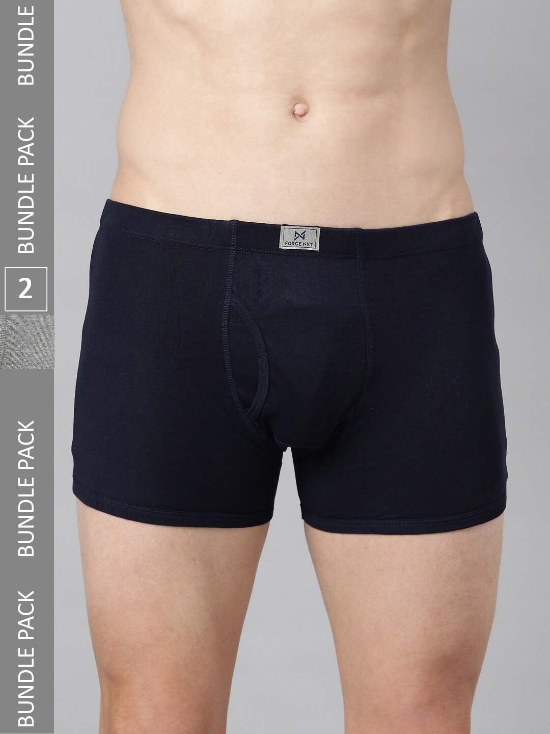 

Force NXT Men Pack Of 2 Assorted Super Combed Cotton Trunks