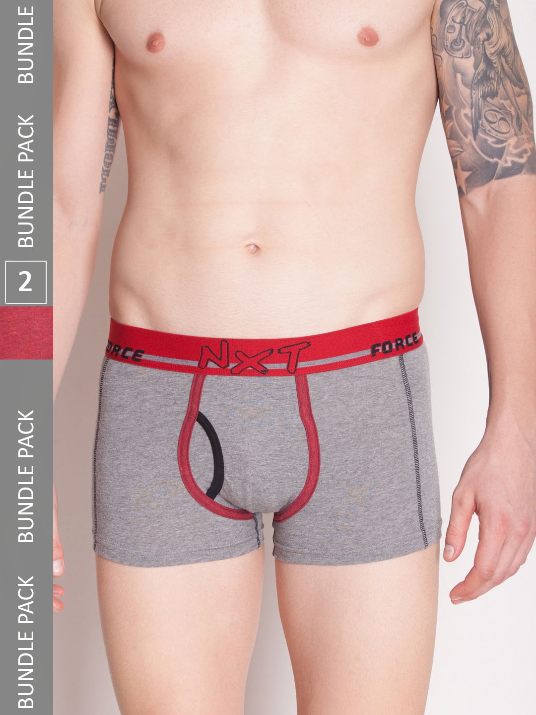 Force NXT Men Pack Of 2 Assorted Cotton Trunks