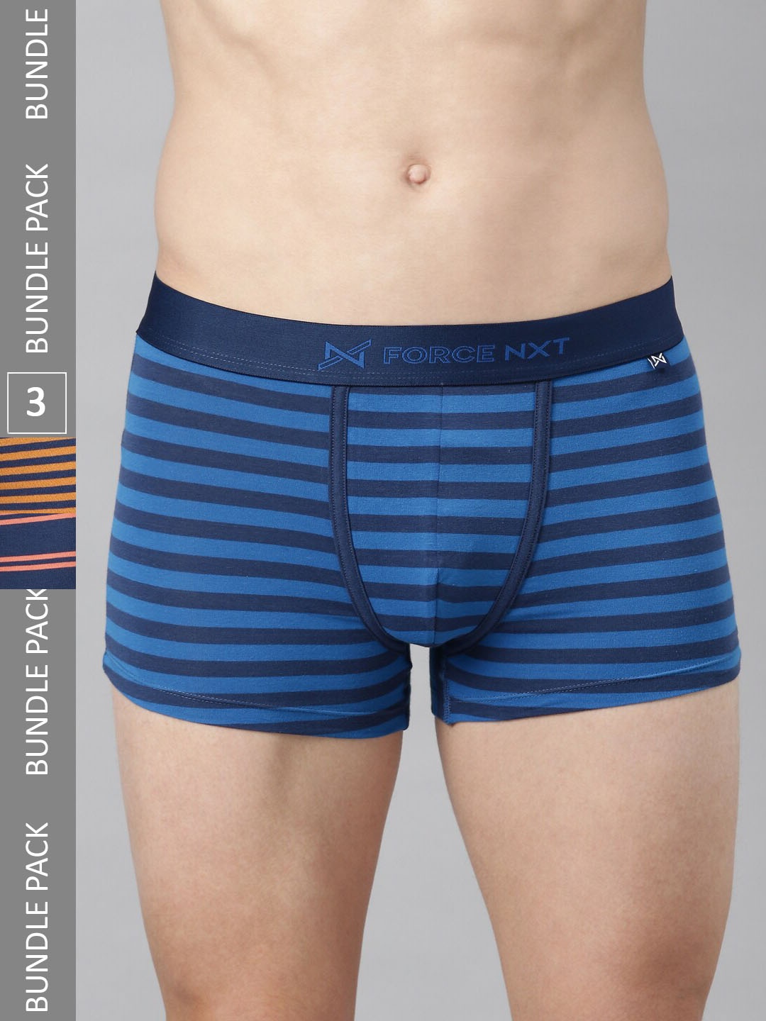 

Force NXT Men Pack Of 3 Assorted Cotton Trunks