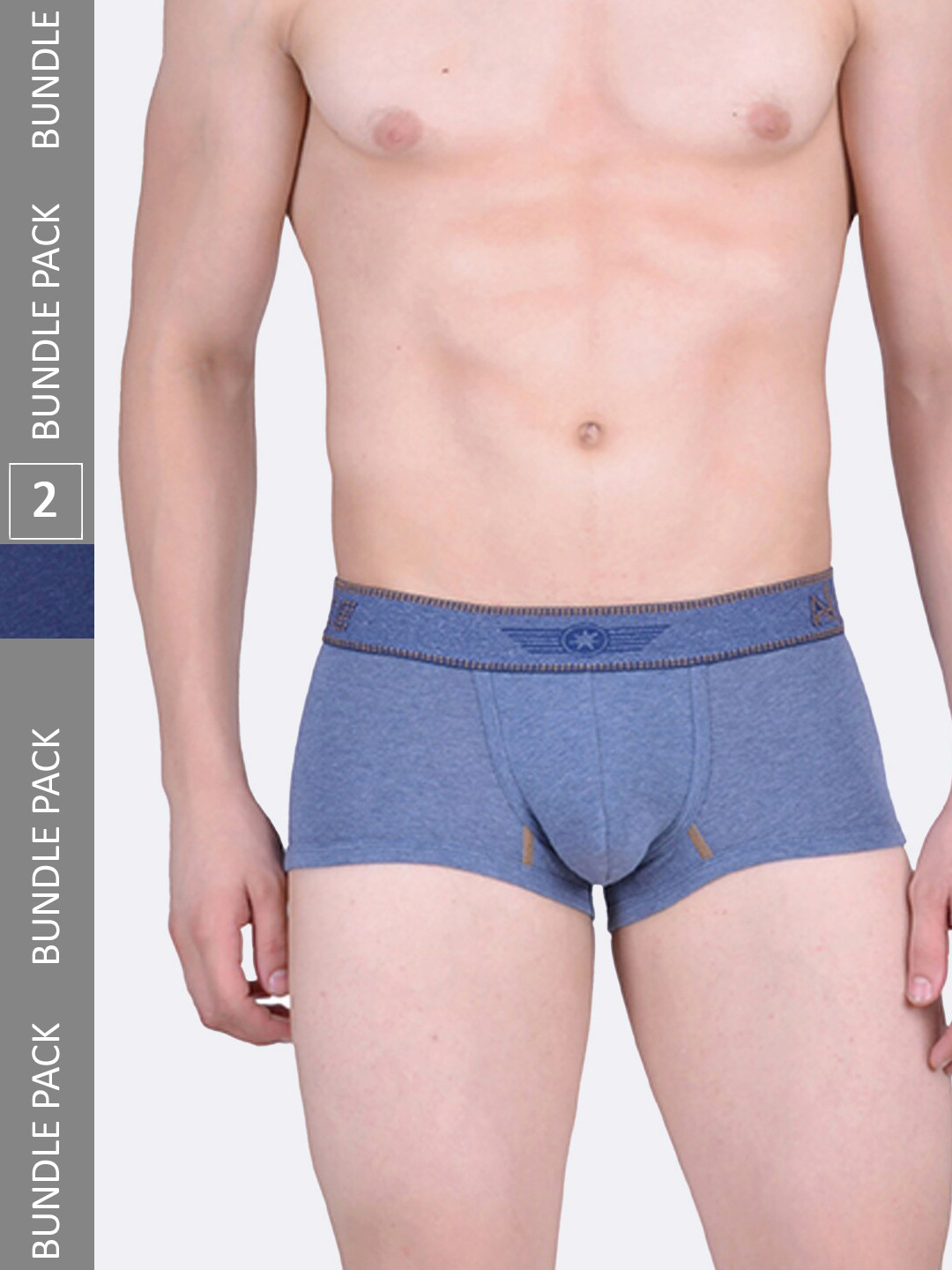

Force NXT Men Pack Of 2 Assorted Cotton Trunks MNFL-63-R3-NAVY-L.BLUE-PO2