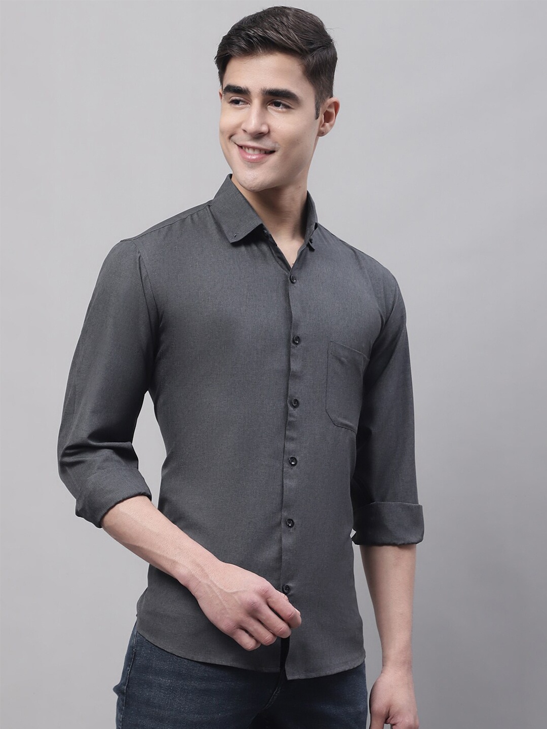 

JAINISH Men Classic Casual Shirt, Charcoal