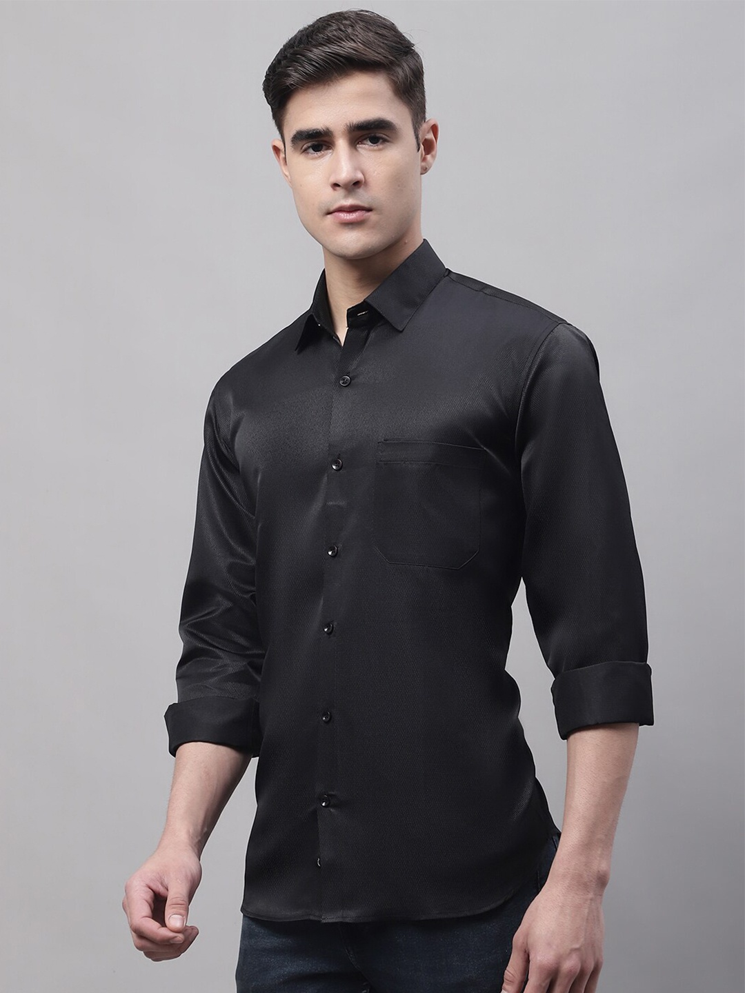 

JAINISH Men Classic Casual Shirt, Black