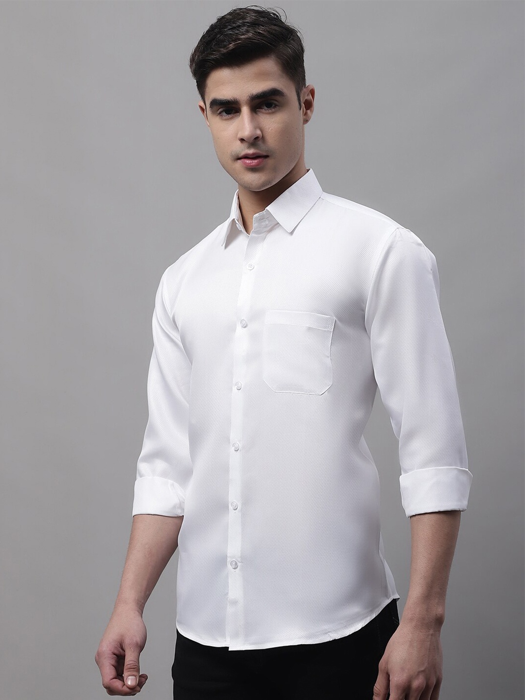 

JAINISH Men Classic Casual Shirt, White