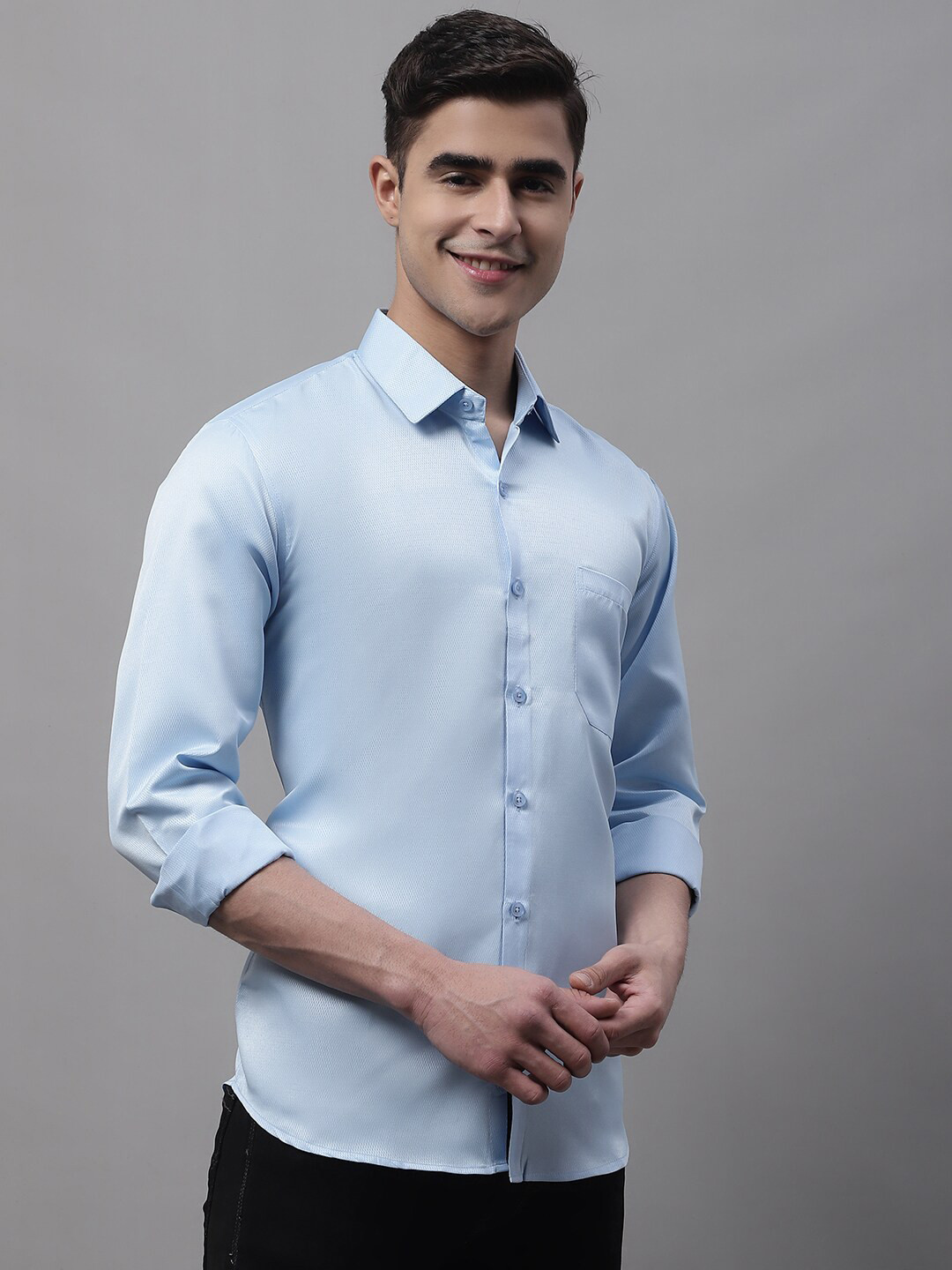

JAINISH Men Classic Casual Shirt, Blue