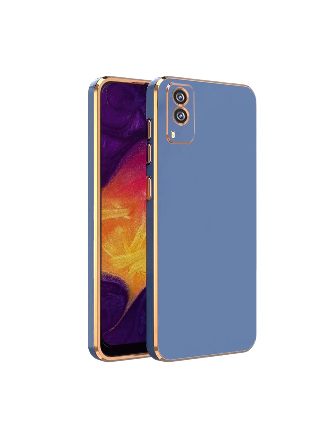 

Karwan Electroplated Chrome Vivo V21E 5G Phone 6D Back Cove, Blue