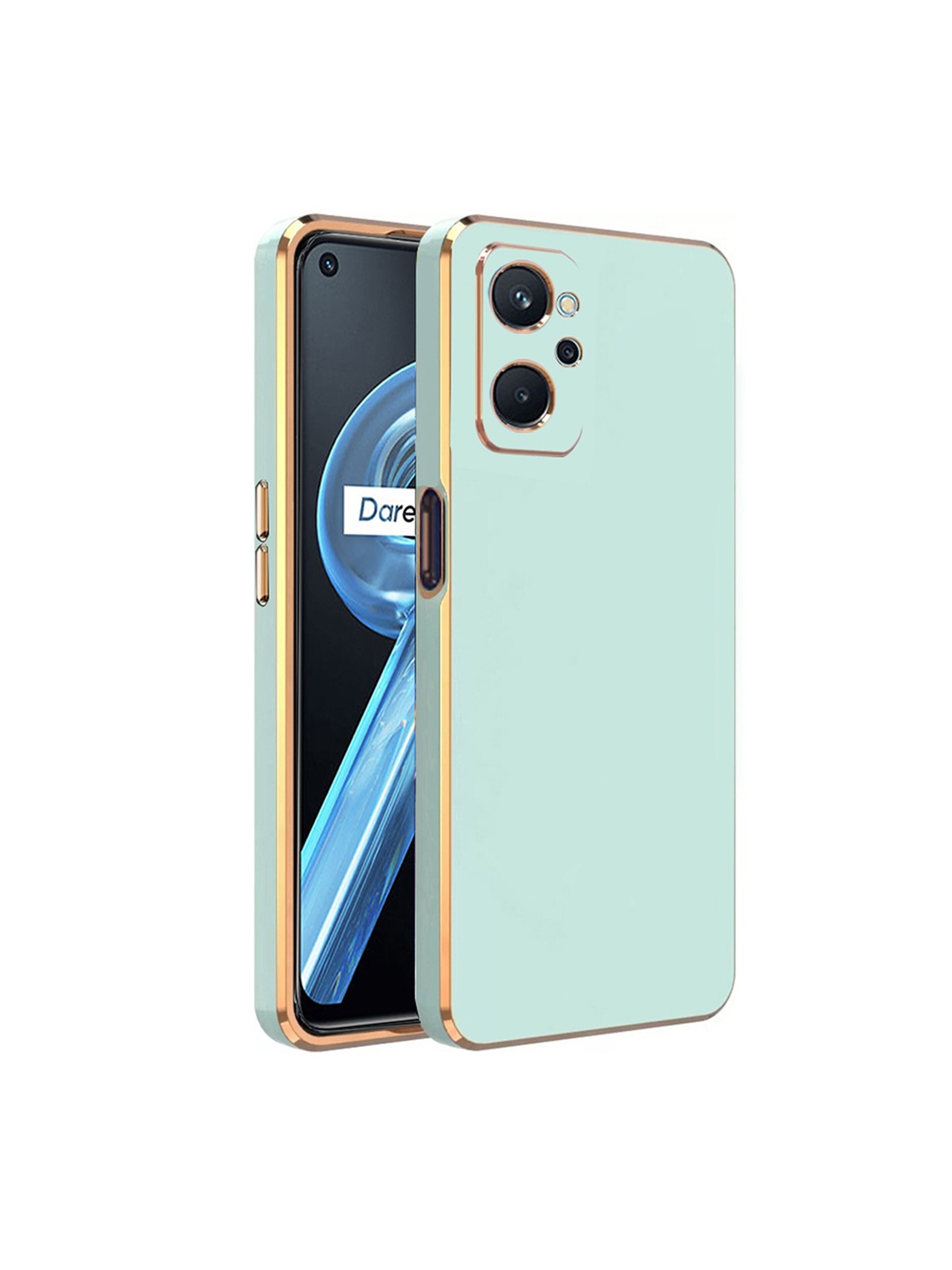 

Karwan Electroplated Chrome 6D Realme 9i 4G Phone Back Cover, Green