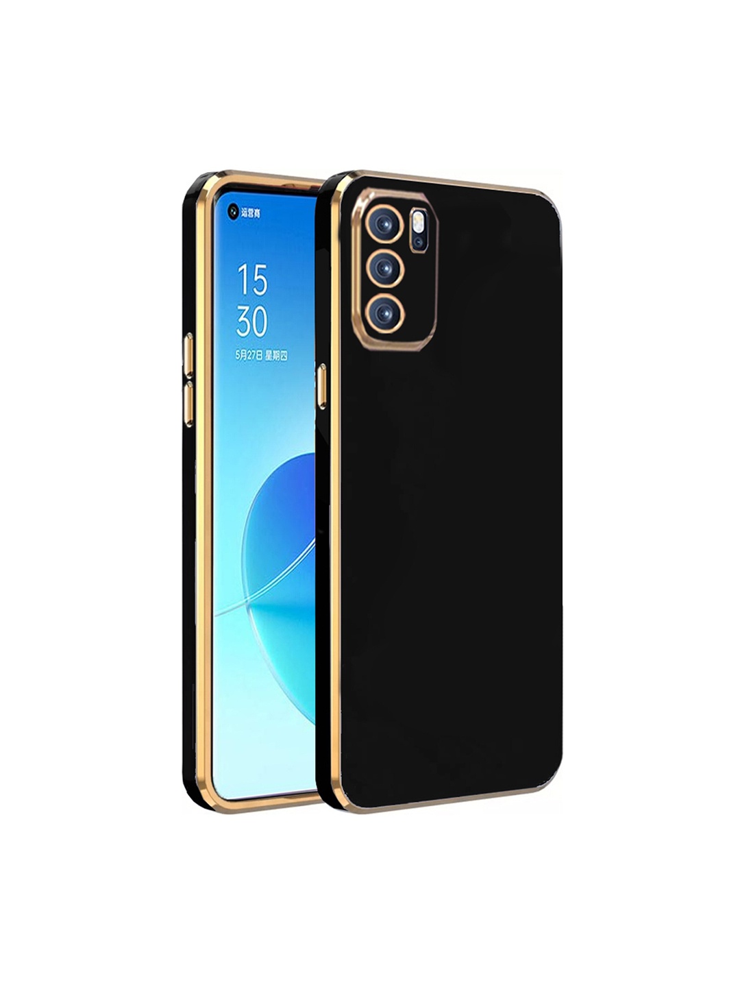 

Karwan Oppo RENO 6 Pro Phone Back Case, Black