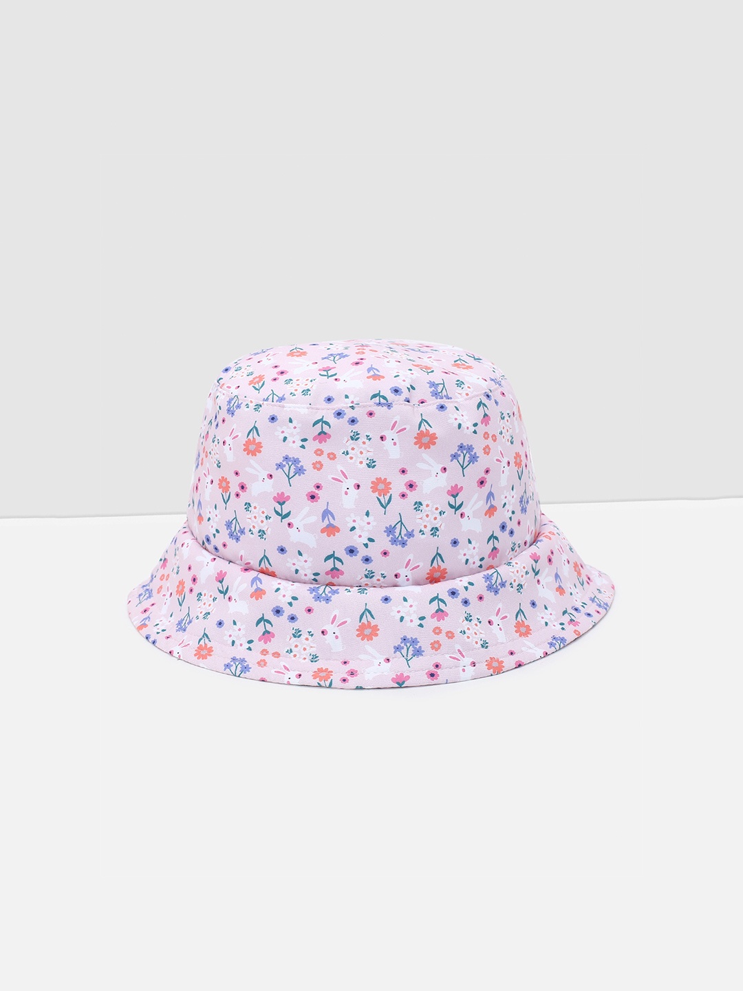 

max Girls Floral Print Bucket Hat, Pink