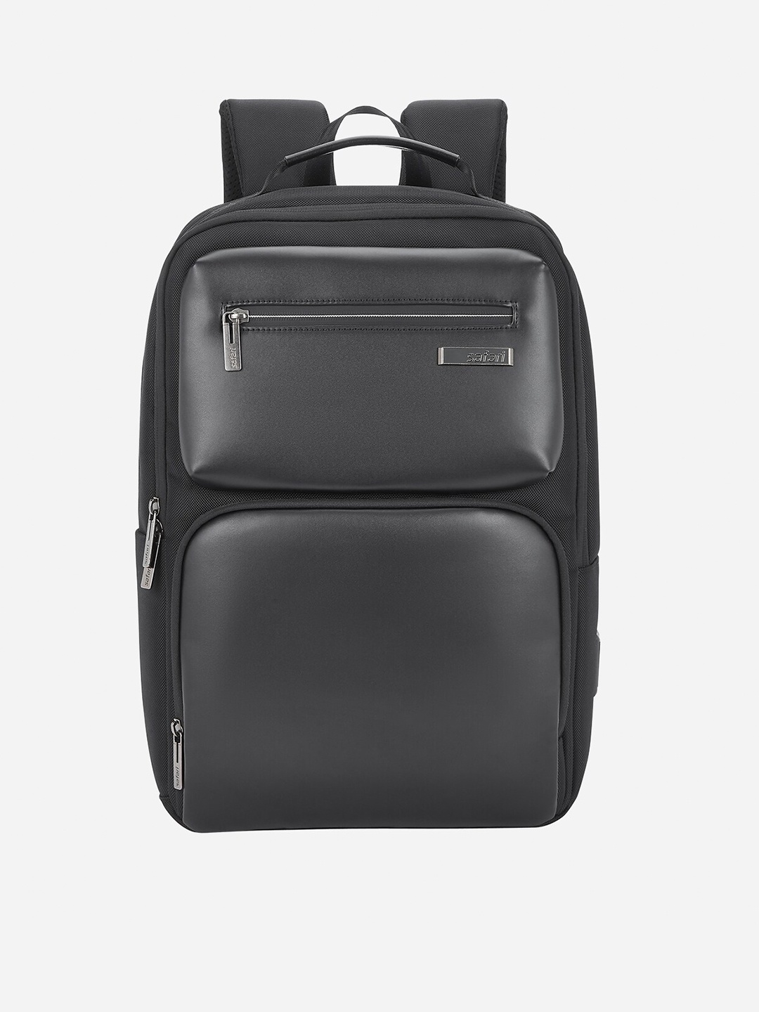 

Safari Medium Size Polyester Backpack, Black