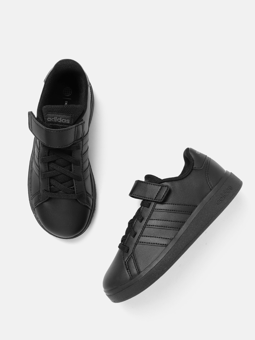 

ADIDAS Kids Grand Court 2.0 EL Tennis Shoes, Black