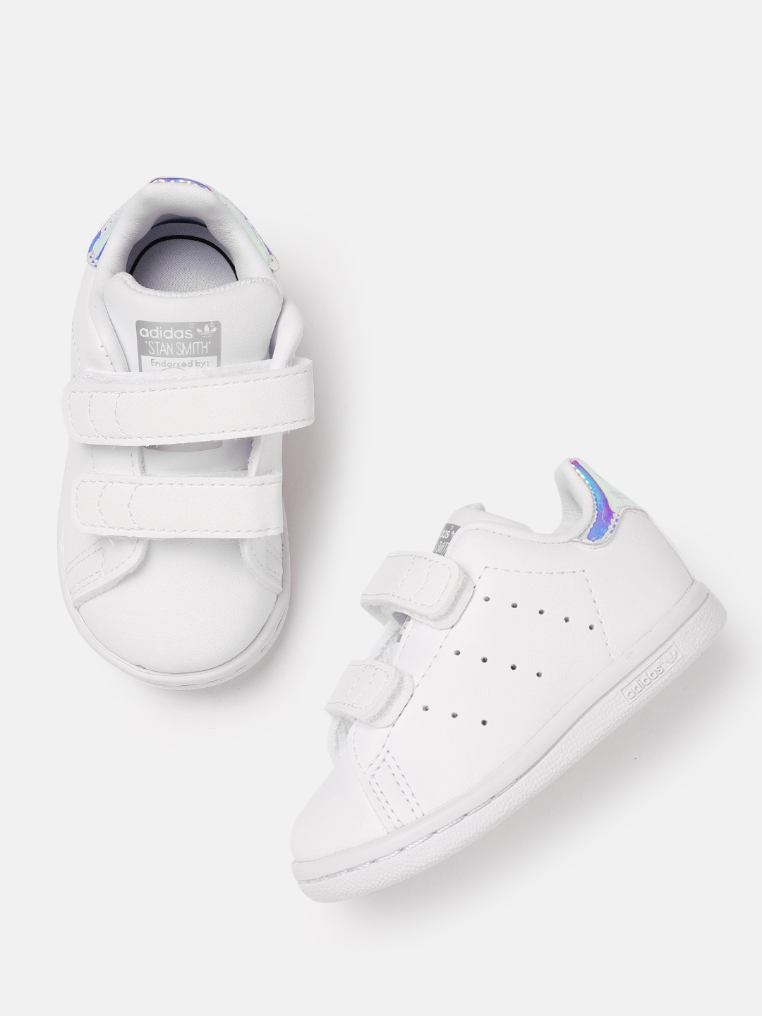 

ADIDAS Kids Perforated Stan Smith Sneakers, White