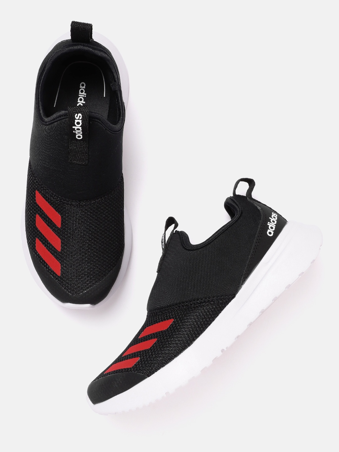 

ADIDAS Kids Woven Design Sterlinn 1.0 Running Shoes, Black