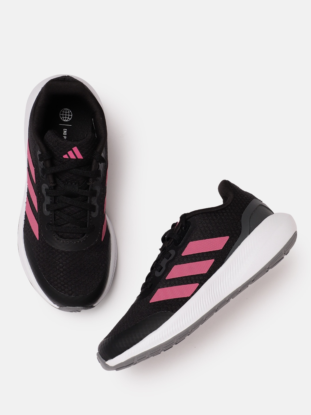 

ADIDAS Kids Runfalcon 3.0 K Running Shoes, Black