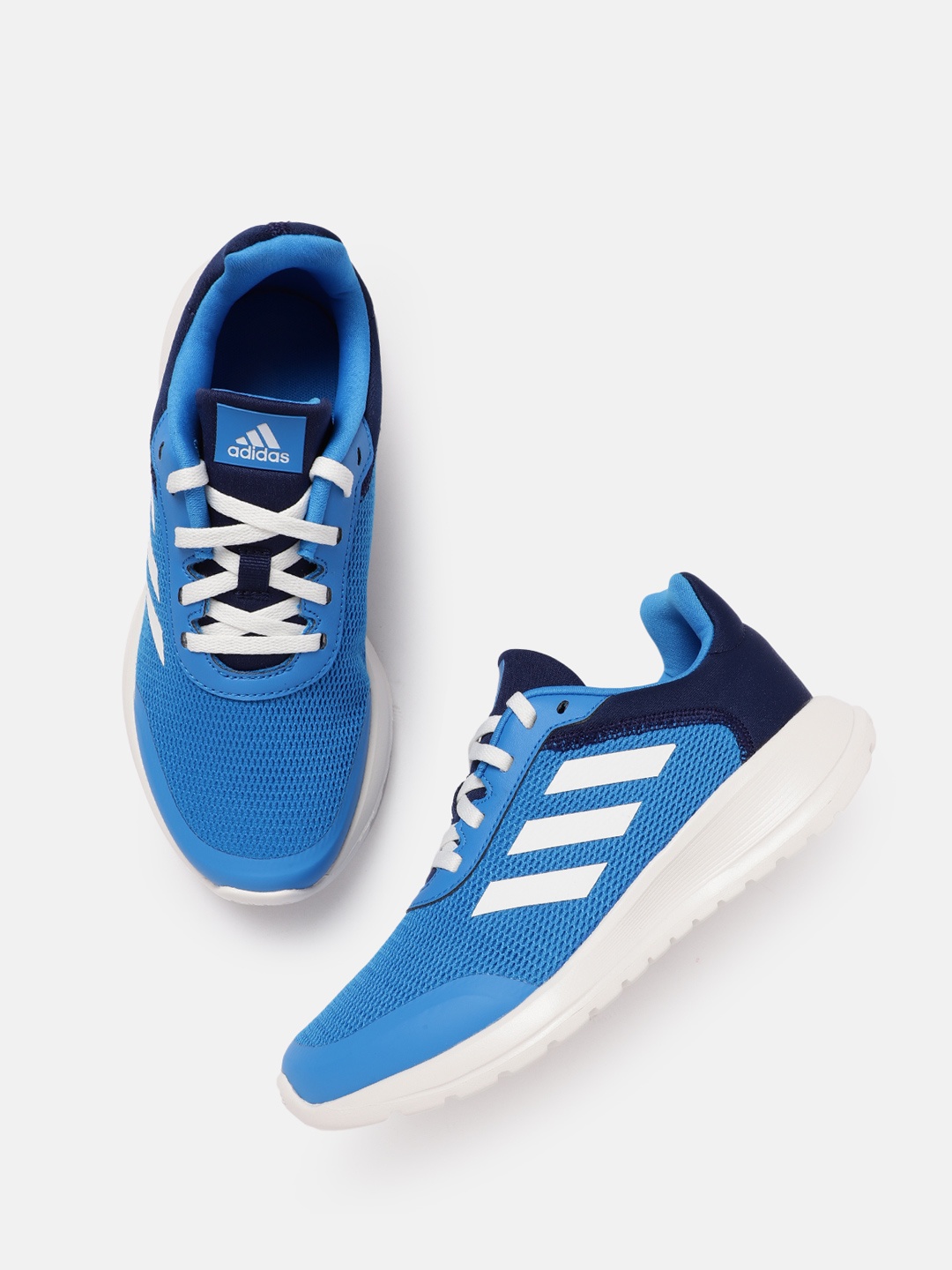 

ADIDAS Kids Woven Design Tensaur Run 2.0 Running Shoes, Blue