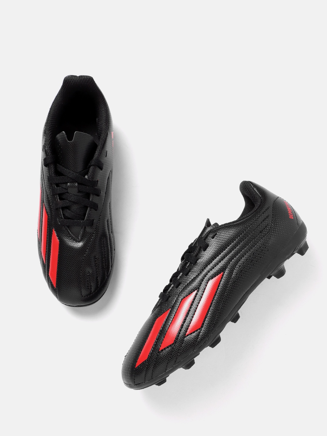 

ADIDAS Boys Striped Detail Deportivo II FxG J Football Shoes, Black