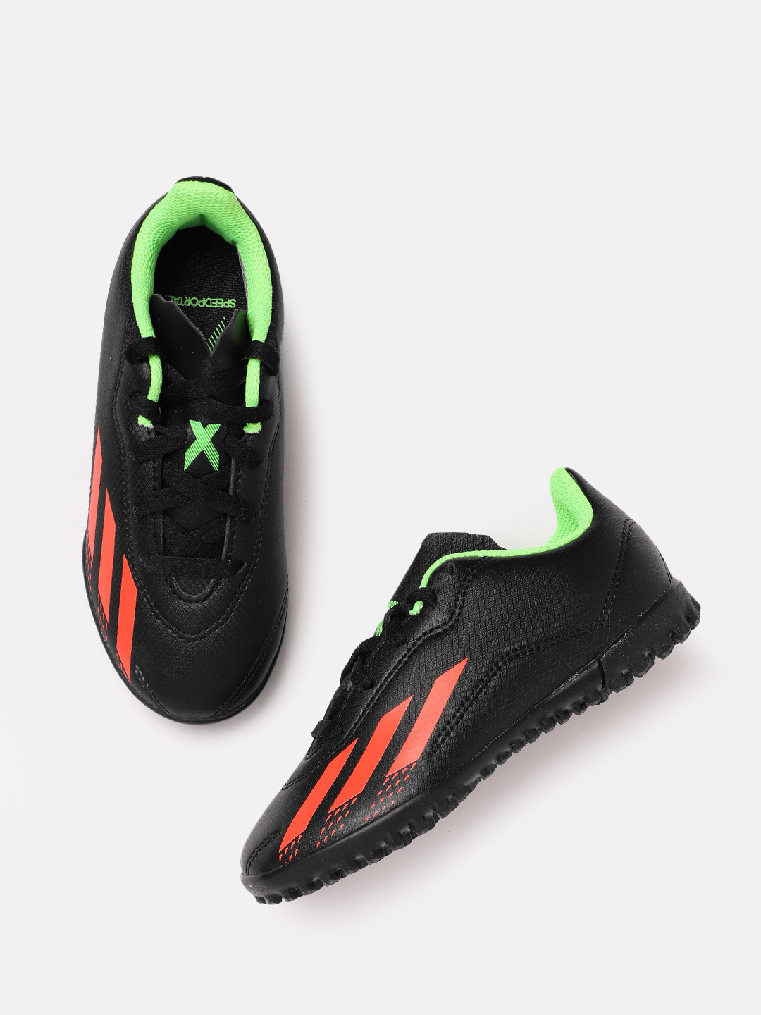 

ADIDAS Kids X Speedportal.4 TF J Football Shoes, Black