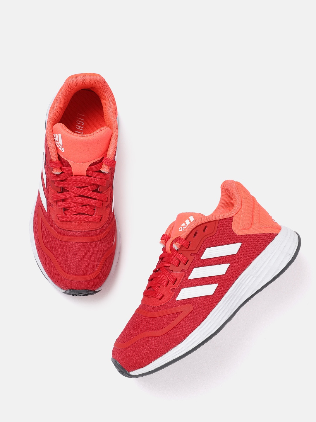 

ADIDAS Kids Striped Detail Non-Marking Duramo 10 Running Shoes, Red