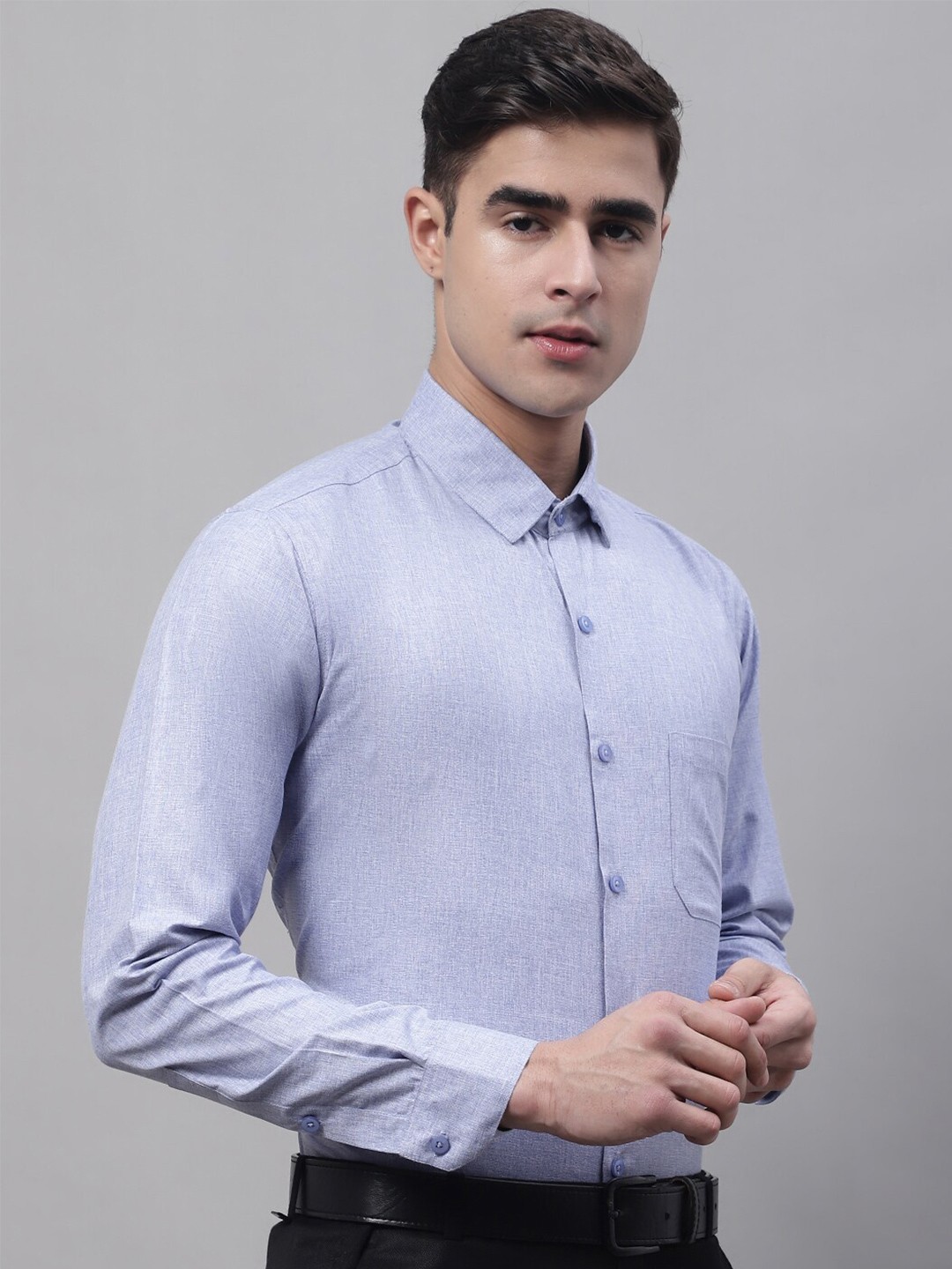 

JAINISH Men Classic Formal Cotton Shirt, Grey