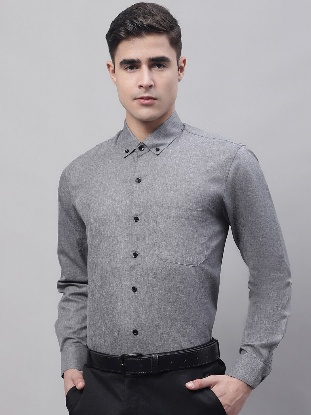 

JAINISH Men Classic Formal Cotton Shirt, Grey