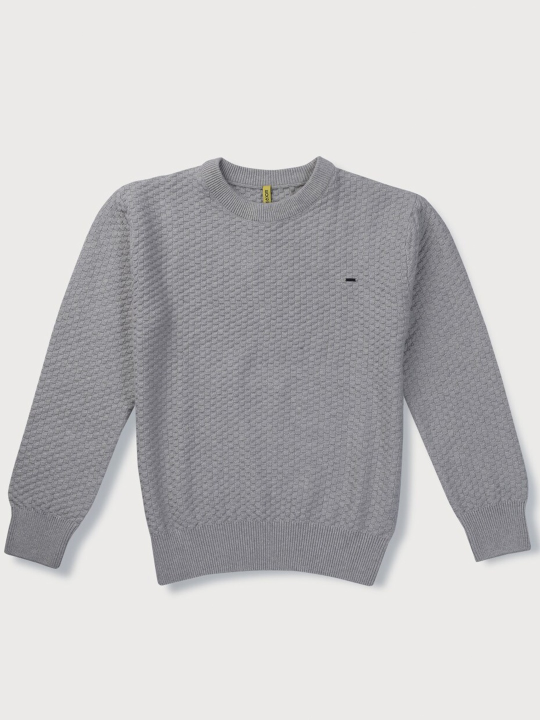 

Gini and Jony Boys Cable Knit Wool Pullover, Grey