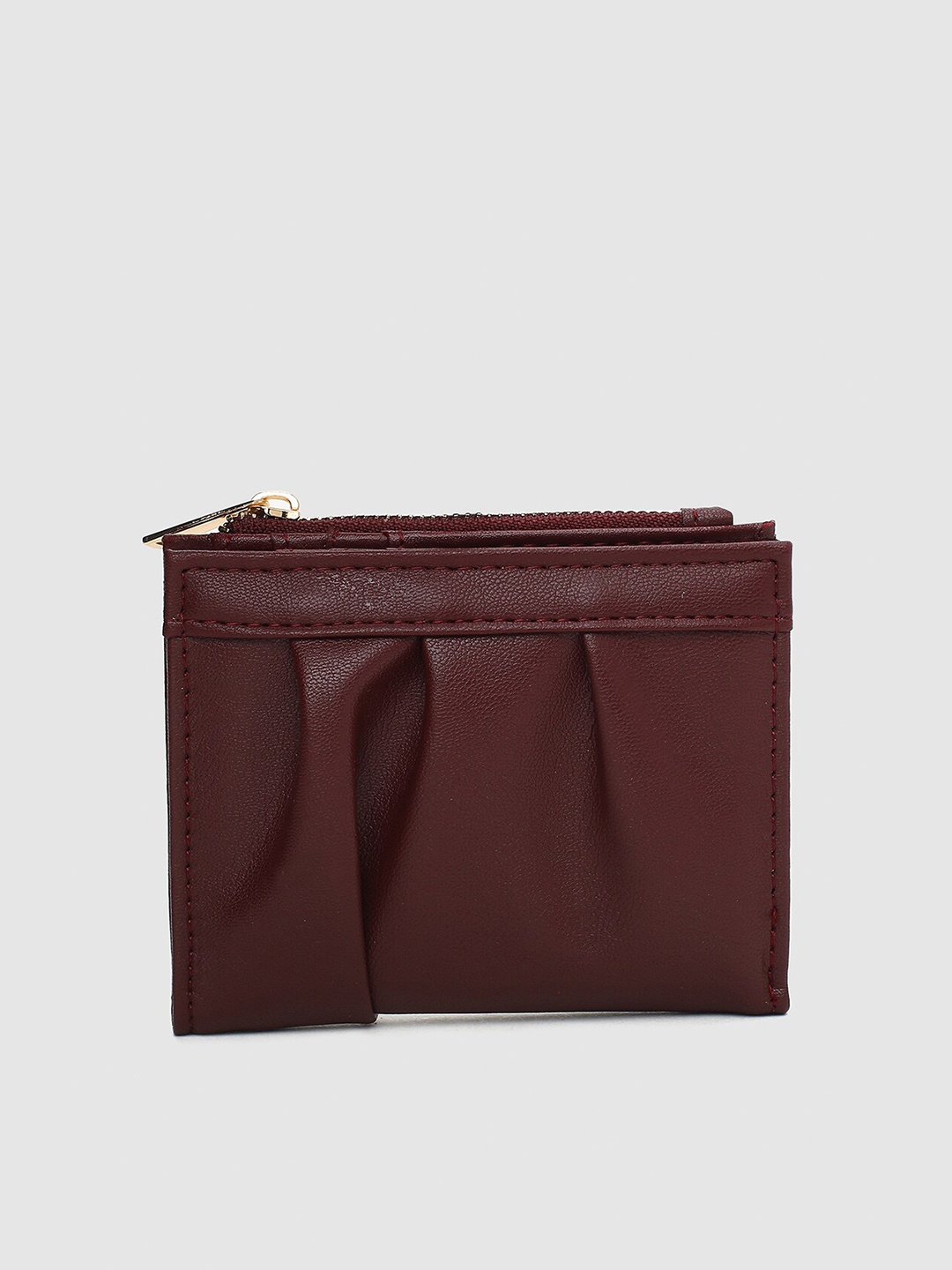 

max Women PU Two Fold Wallet, Maroon