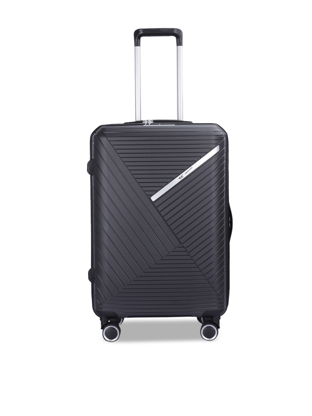 

3G Textured Cabin Unbreakable Suitcase Trolley Bag, Black