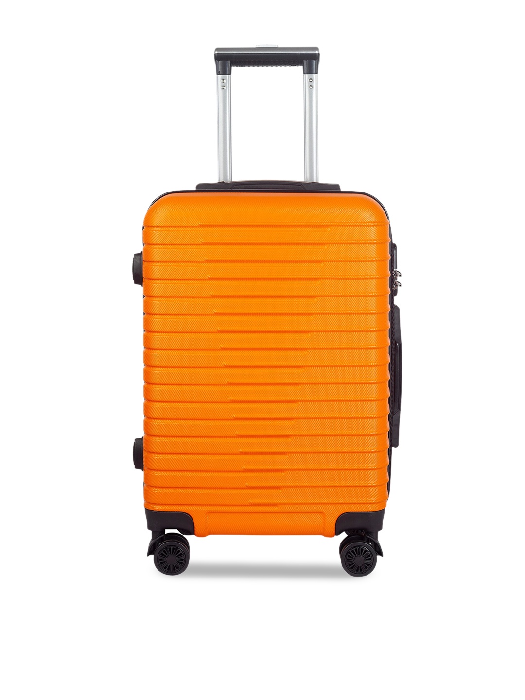 

3G Textured Small Hard-Side Trolley Suitcase, Orange