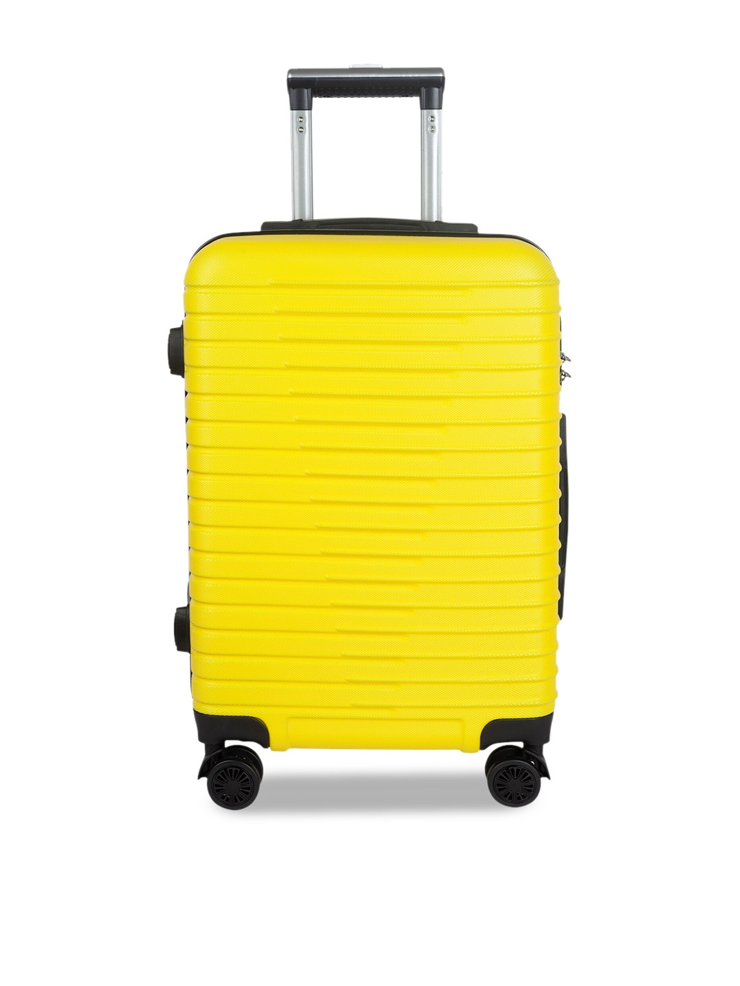 

3G Textured Hard-Sided Medium Trolley Suitcase, Yellow