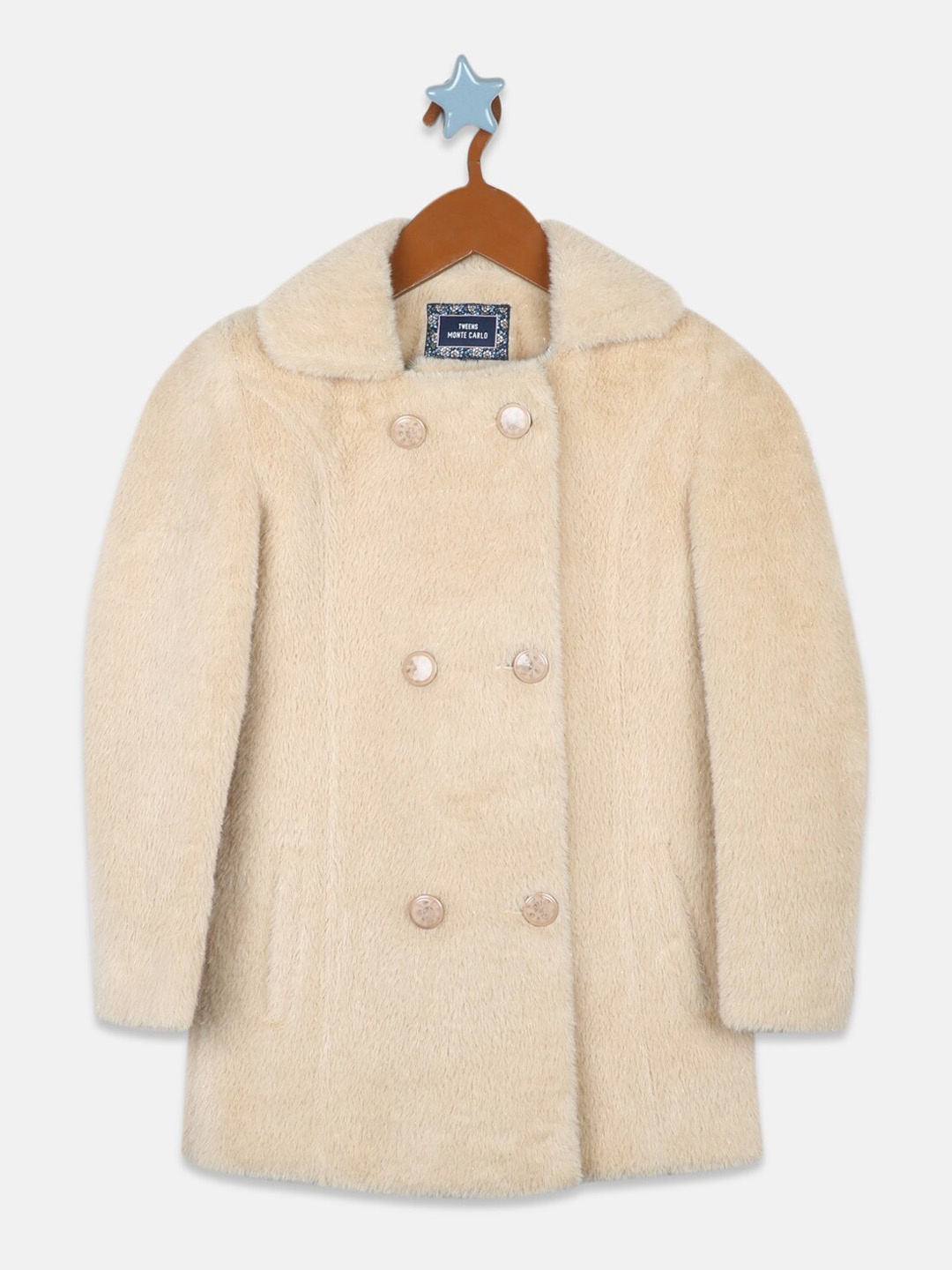 

Monte Carlo Girls Double -Breasted Overcoat, Mauve