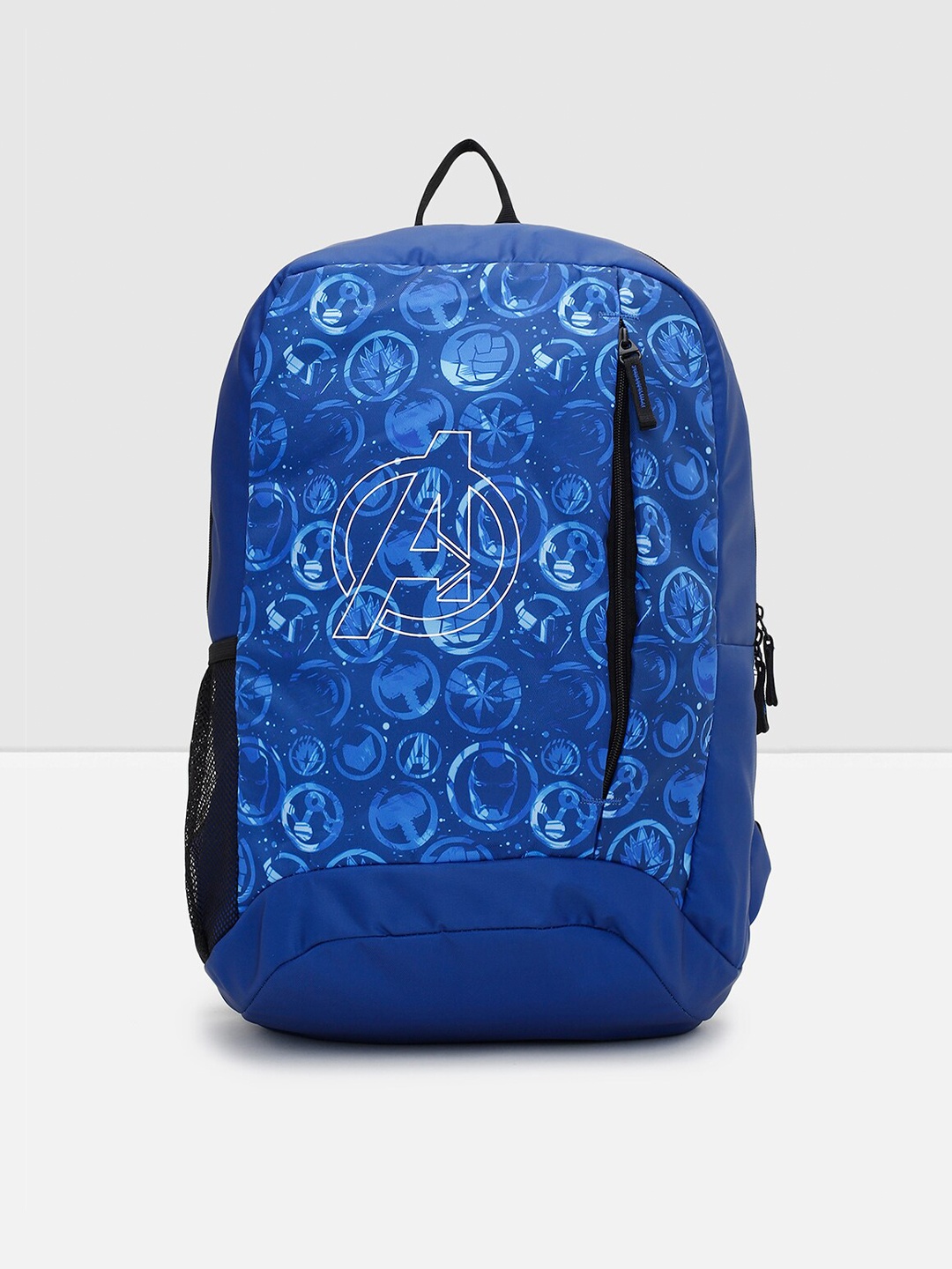 

max Men Graphic Printed Backpack, Blue