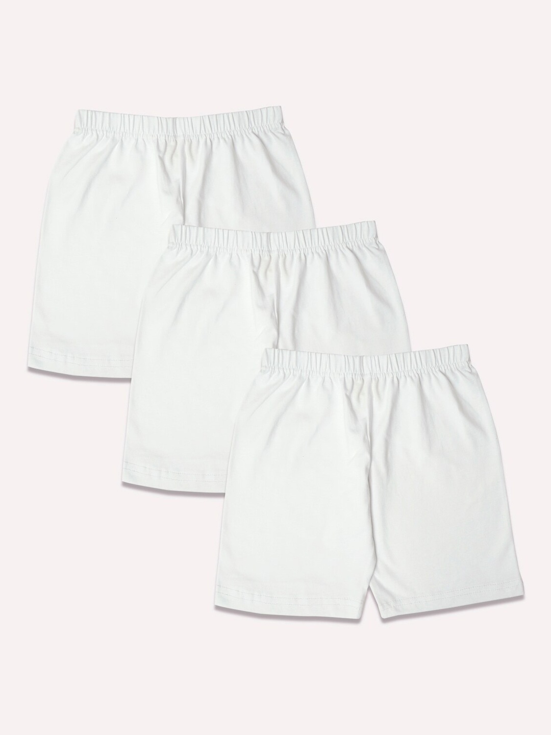 

Sillysally Girls Pack Of 3 Cotton Mid-Rise Boxer Style Briefs 18109, White