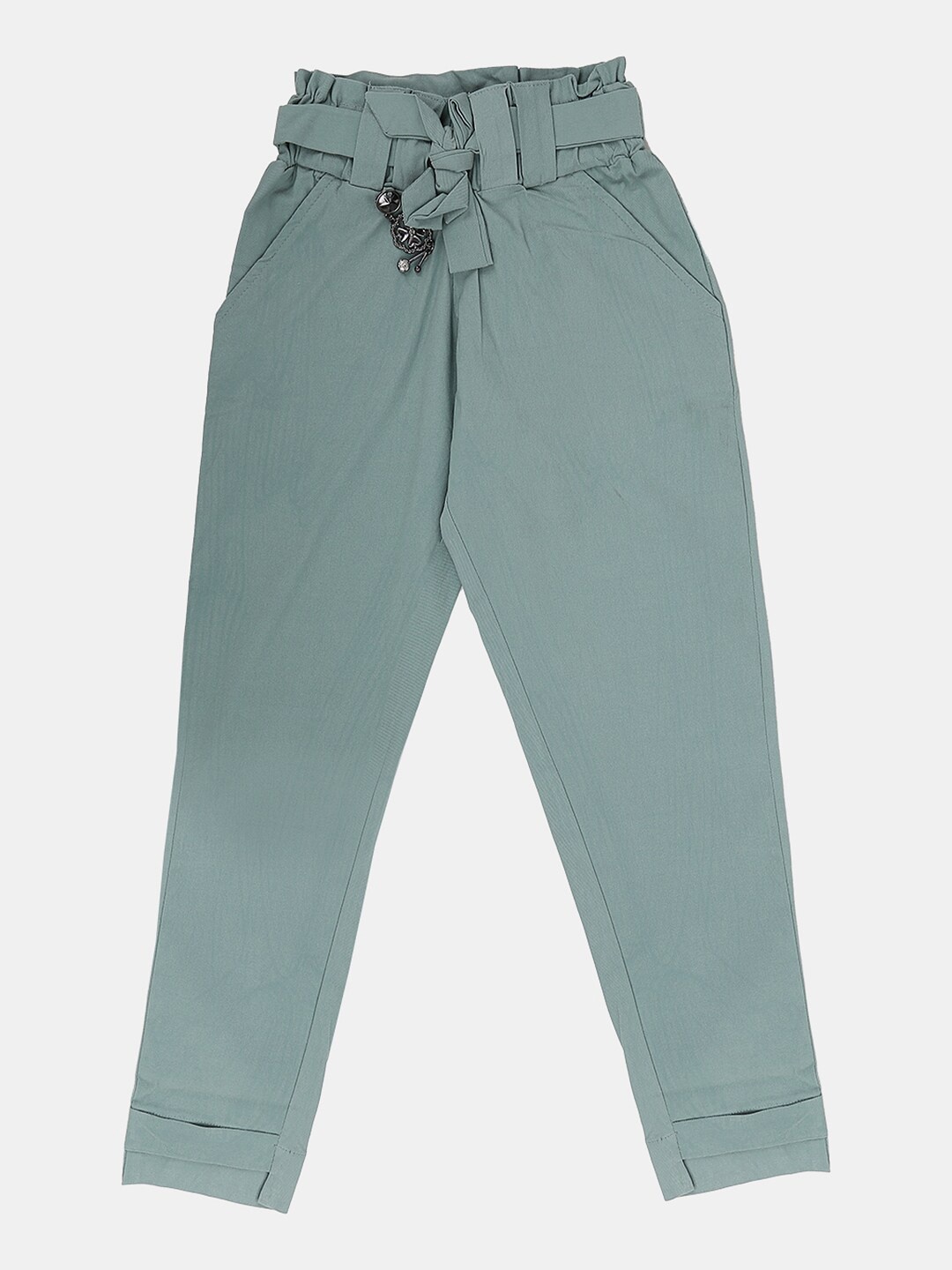 

V-Mart Girls Cotton Slim Fit Jeggings, Sea green