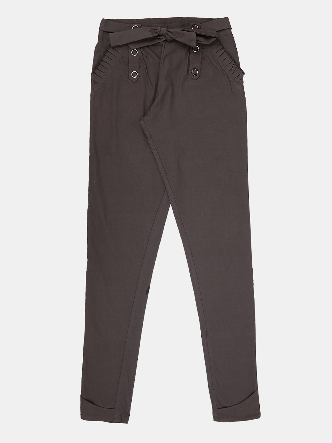 

V-Mart Girls Cotton Slim Fit Jeggings, Charcoal