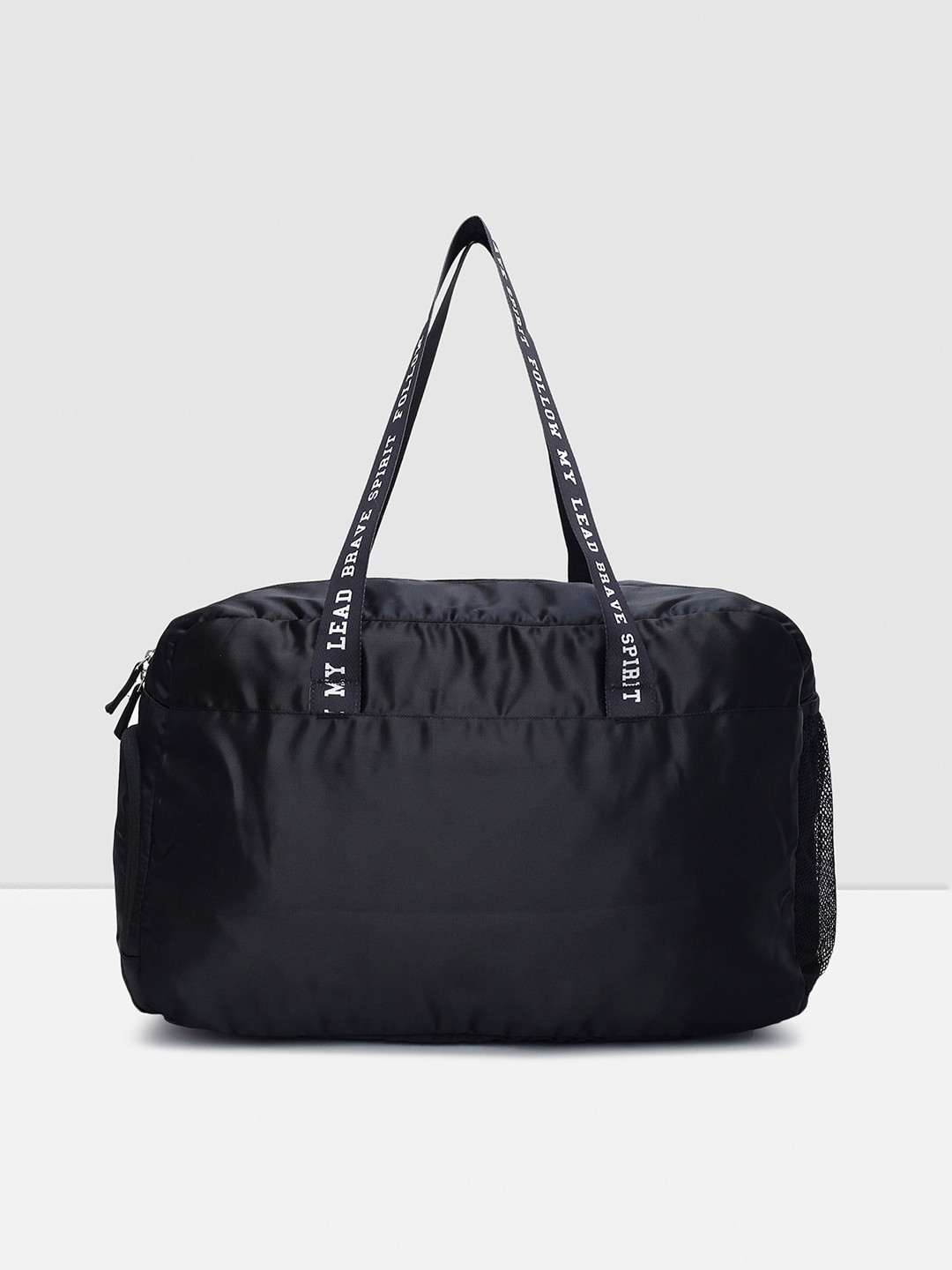

max Women Self-Design Duffle Bag, Black
