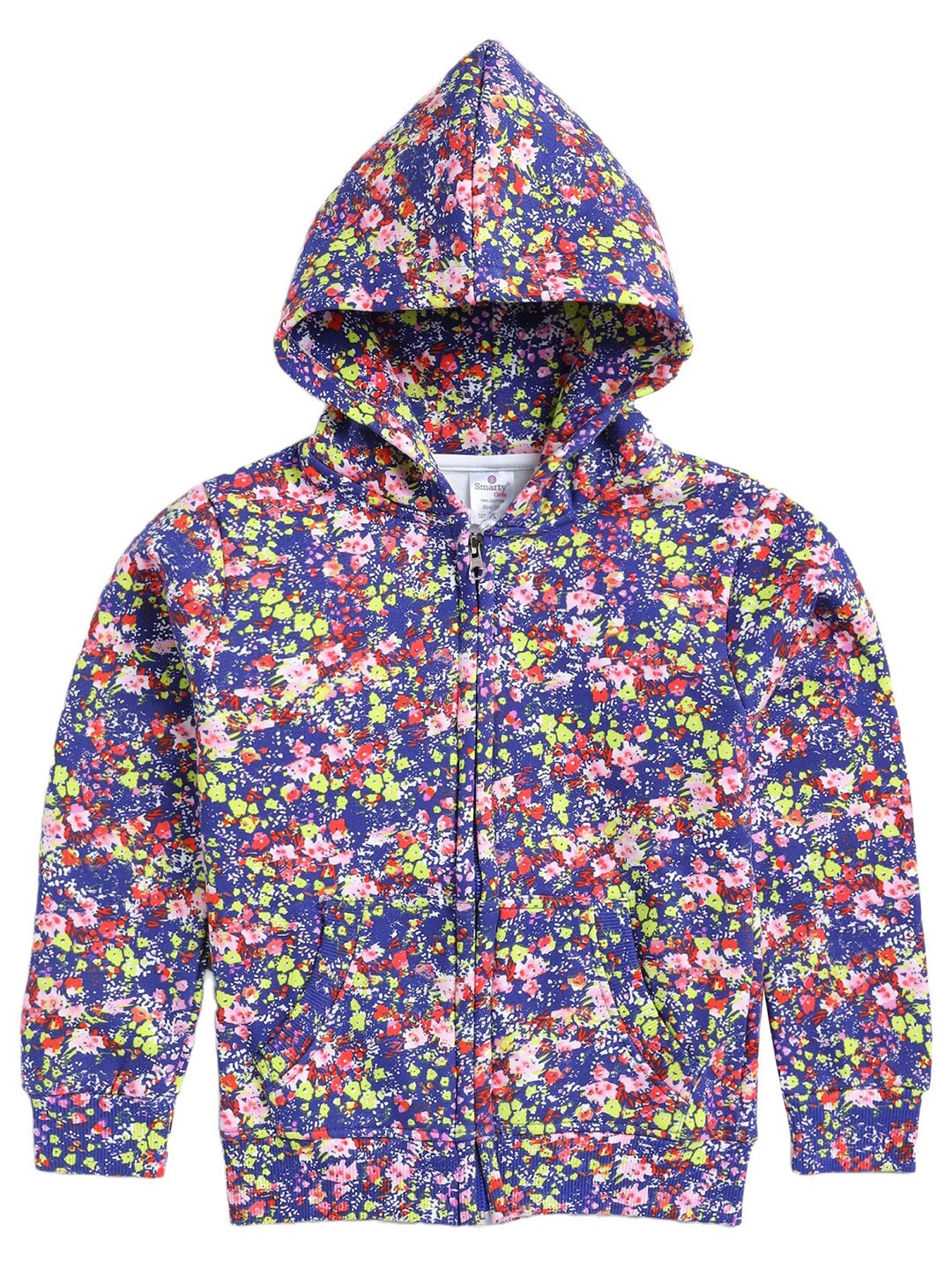 

Smarty Boys Printed Hooded Fleece Sweatshirt, Blue
