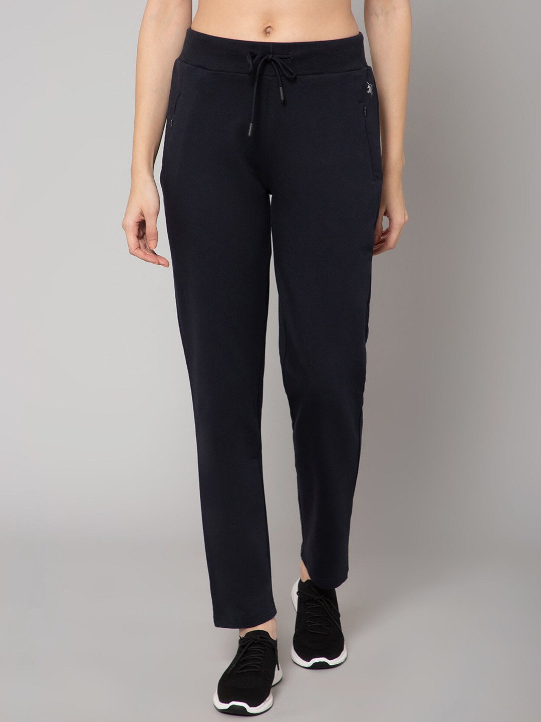 

Cantabil Women Cotton Track Pant, Navy blue