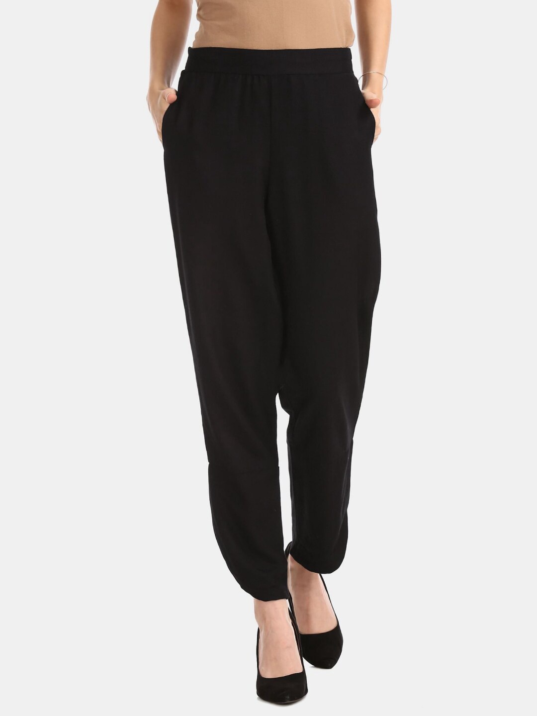 

V-Mart Women Cotton Palazzo, Black
