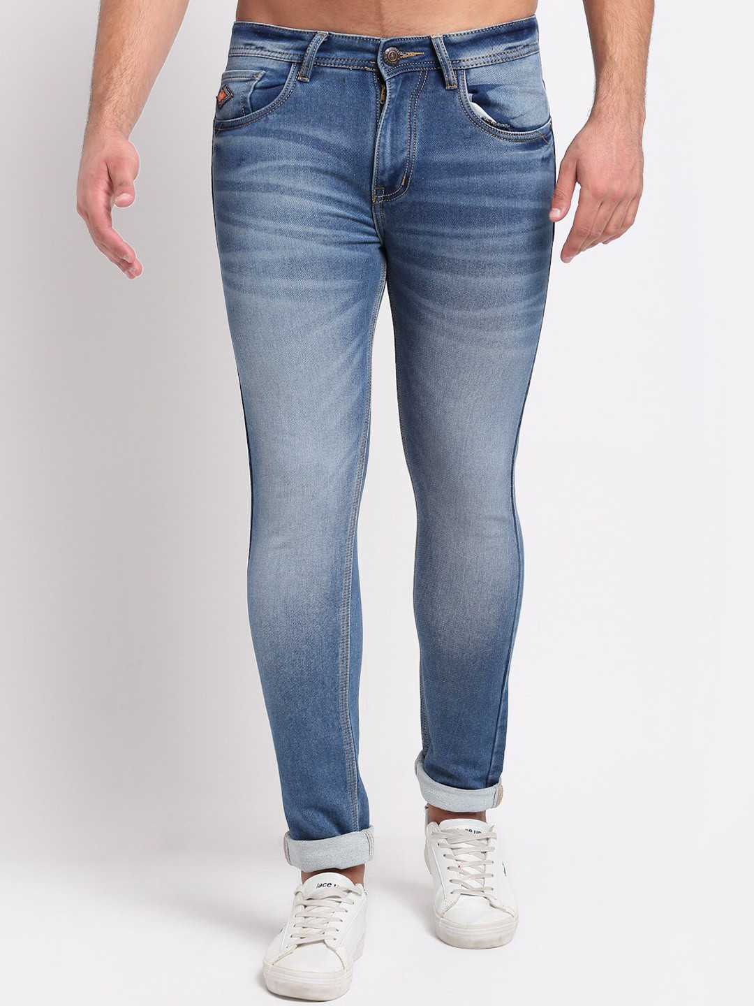 

LOUIS STITCH Men Urban Slim Fit Heavy Fade Stretchable Cotton Jeans, Blue