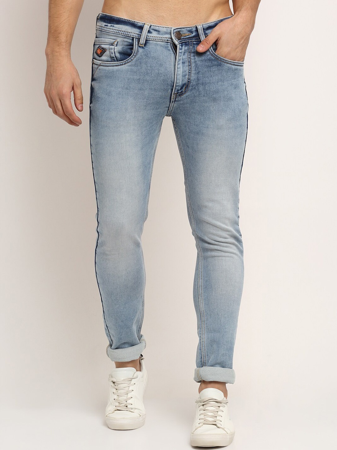 

LOUIS STITCH Men Urban Slim Slim Fit Heavy Fade Stretchable Jeans, Blue