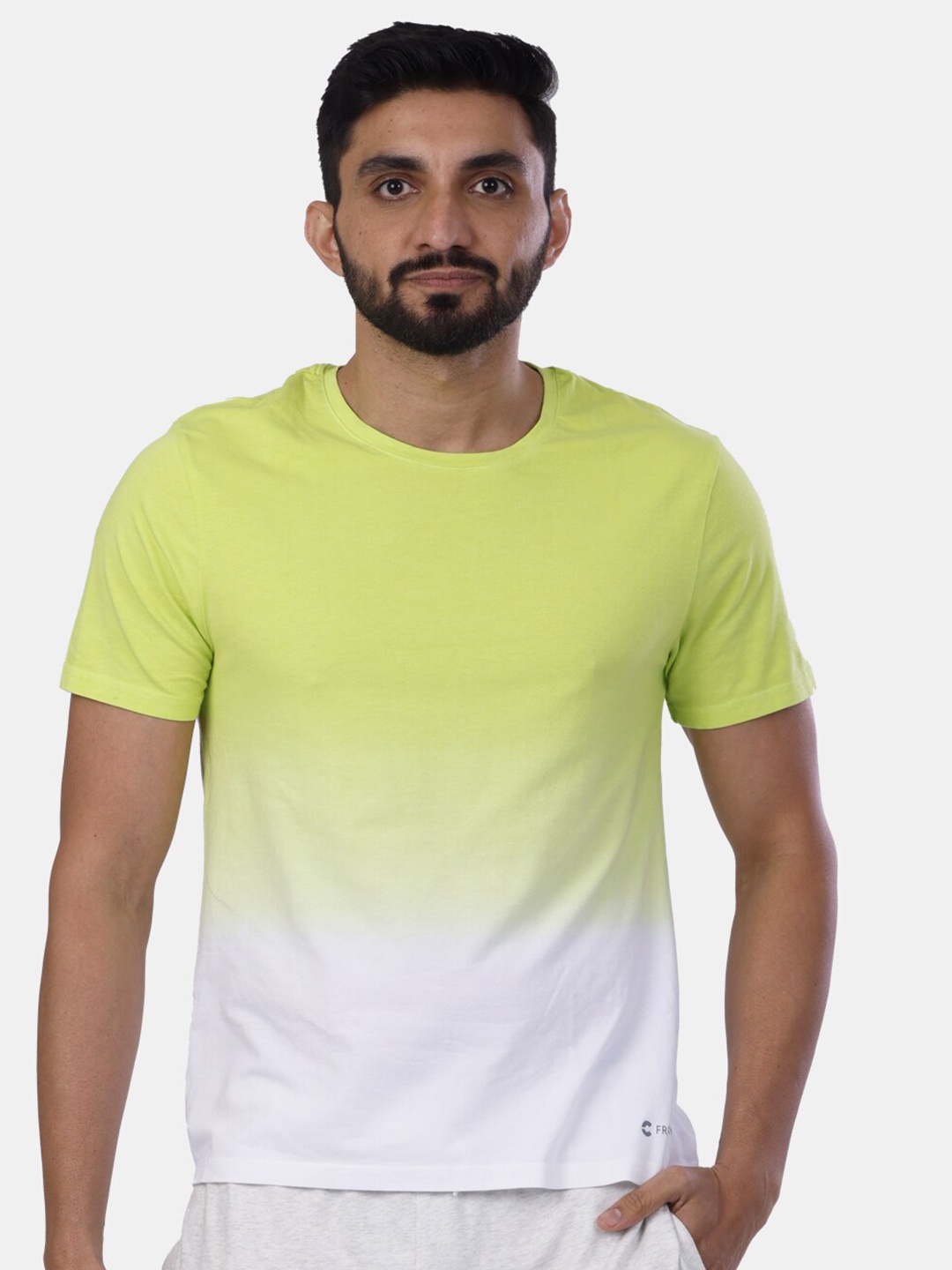 

FREECULTR Men Dyed Bamboo T-shirt, Lime green