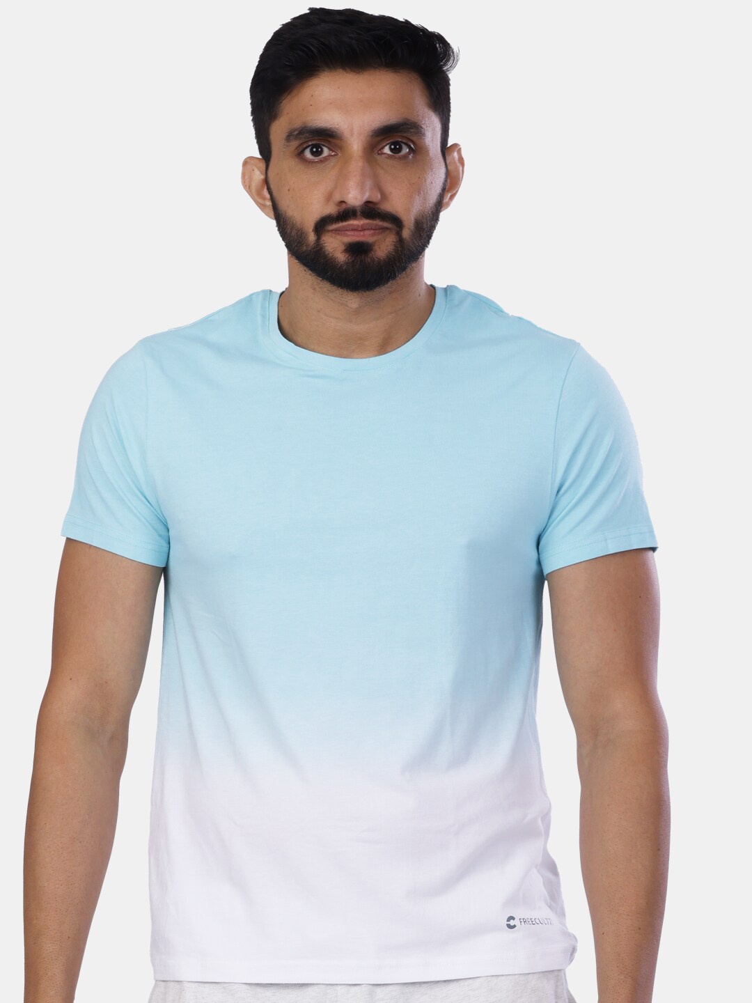 

FREECULTR Men Ombre Dyed T-shirt, Blue