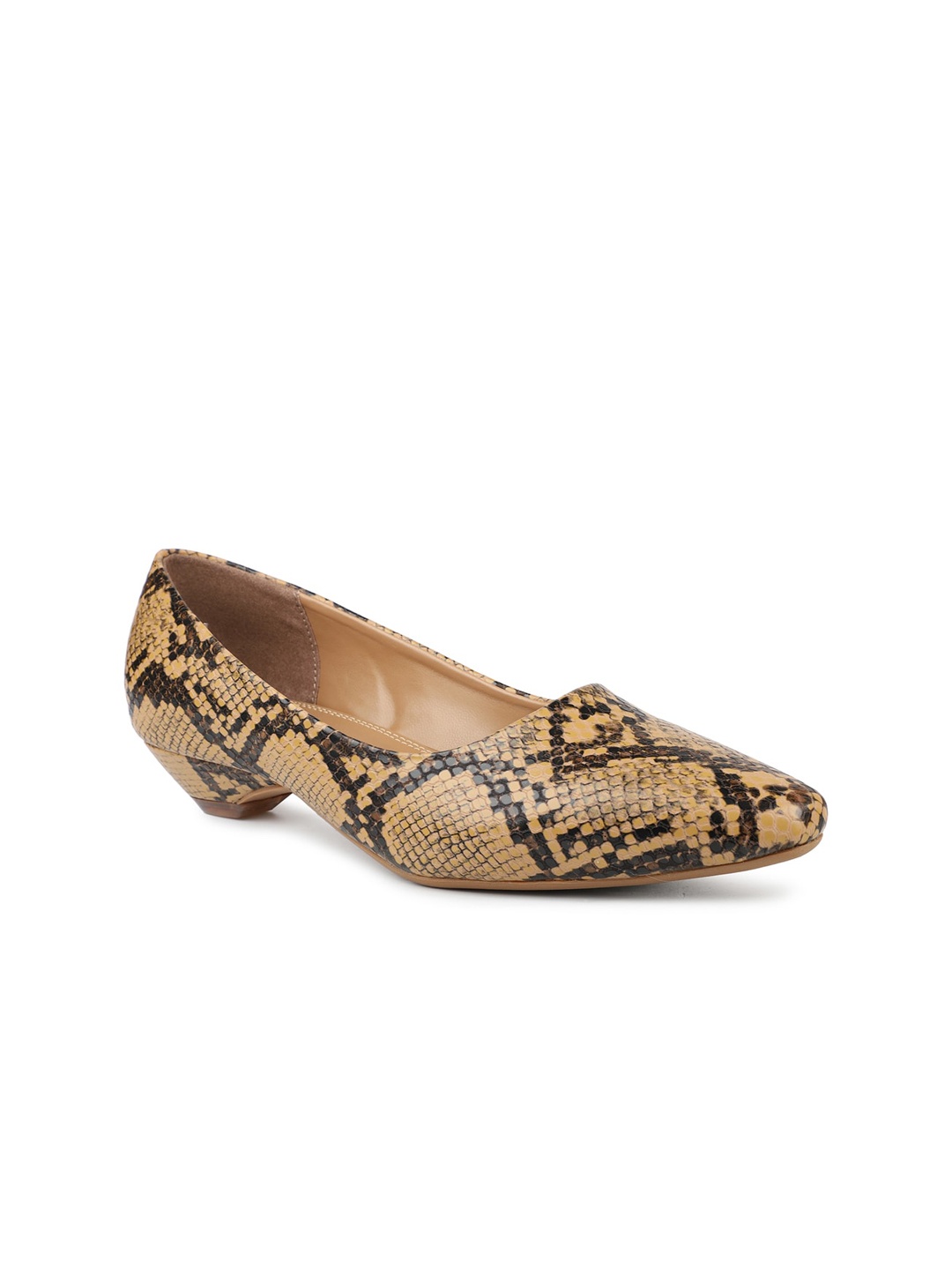 

Inc 5 Printed Kitten Heel Pumps, Tan